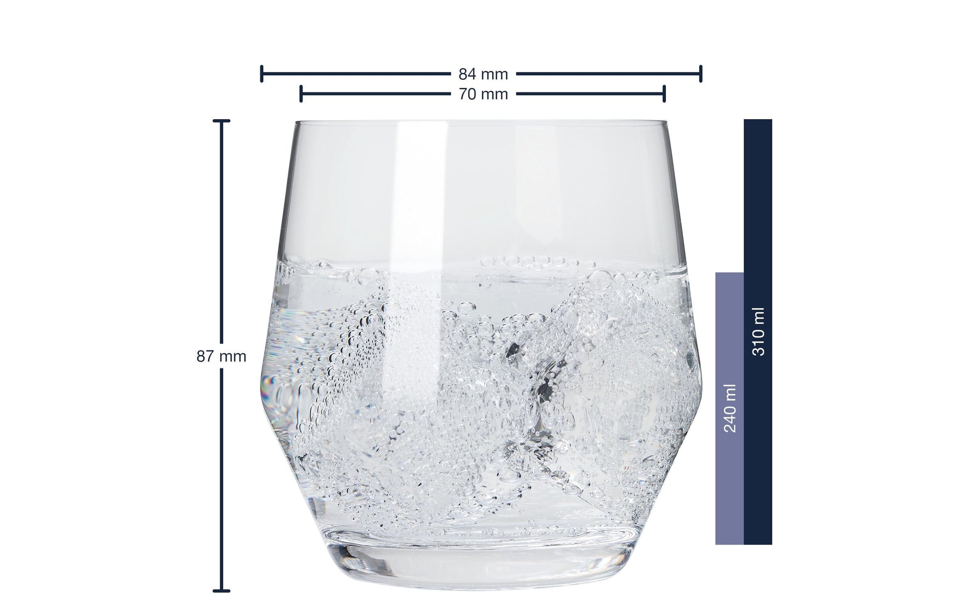 LEONARDO Puccini Whiskyglas – 0,31 l, Kristallglas, Transparent, Spülmaschinenfest, 6 Stück