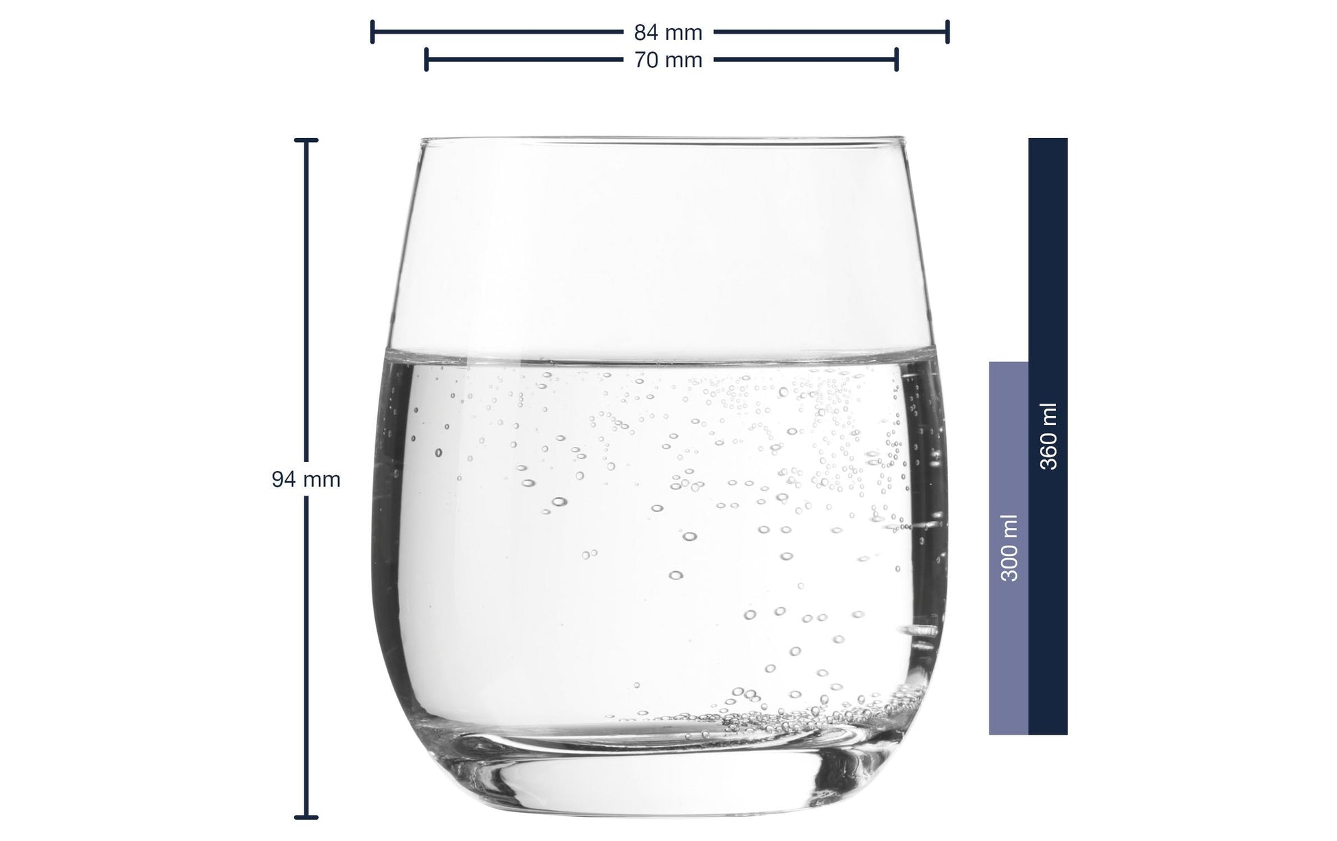 LEONARDO Tivoli Whiskyglas – 0,36 l, Kristallglas, transparent, spülmaschinenfest, stabiler Eisboden, 6 Stück