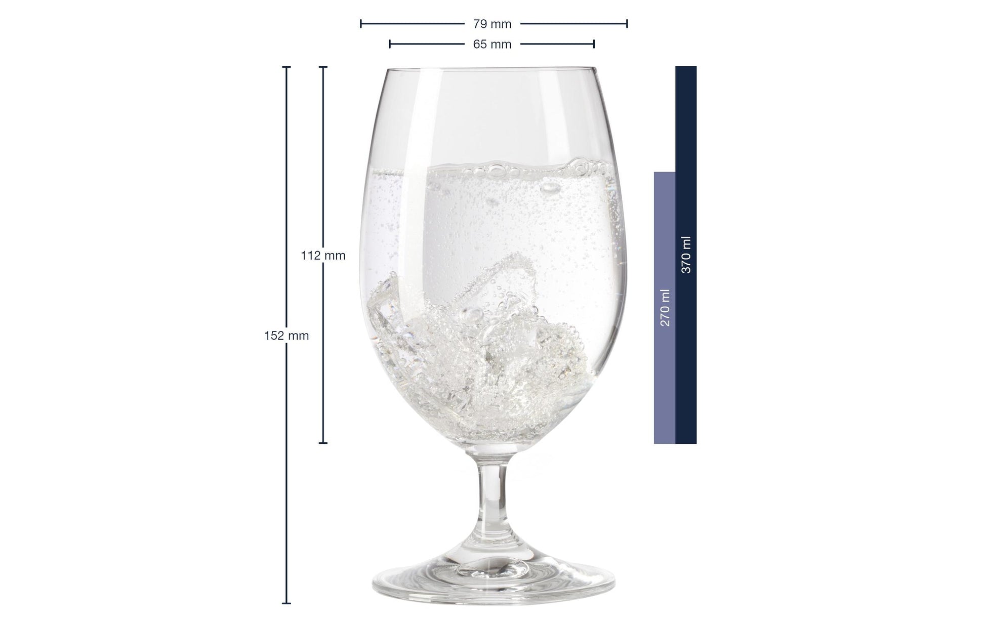 LEONARDO Trinkglas – 0,37 l, Kristallglas, Transparent, Spülmaschinenfest, 6 Stück