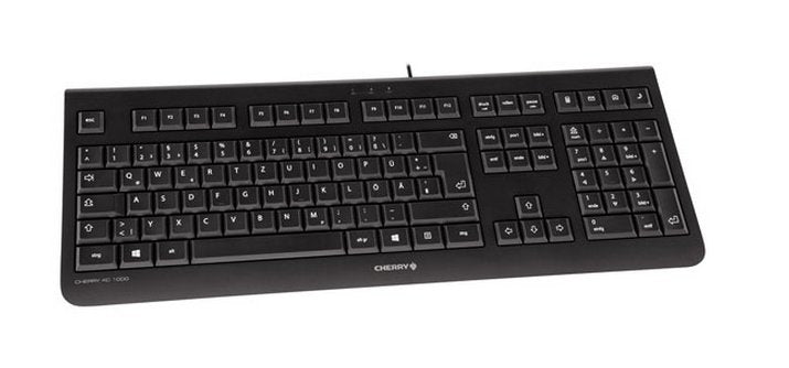 CHERRY KC 1000 – Tastatur, kabelgebunden (USB), ES-Layout (ES), Fullsize (mit Ziffernblock), schwarz
