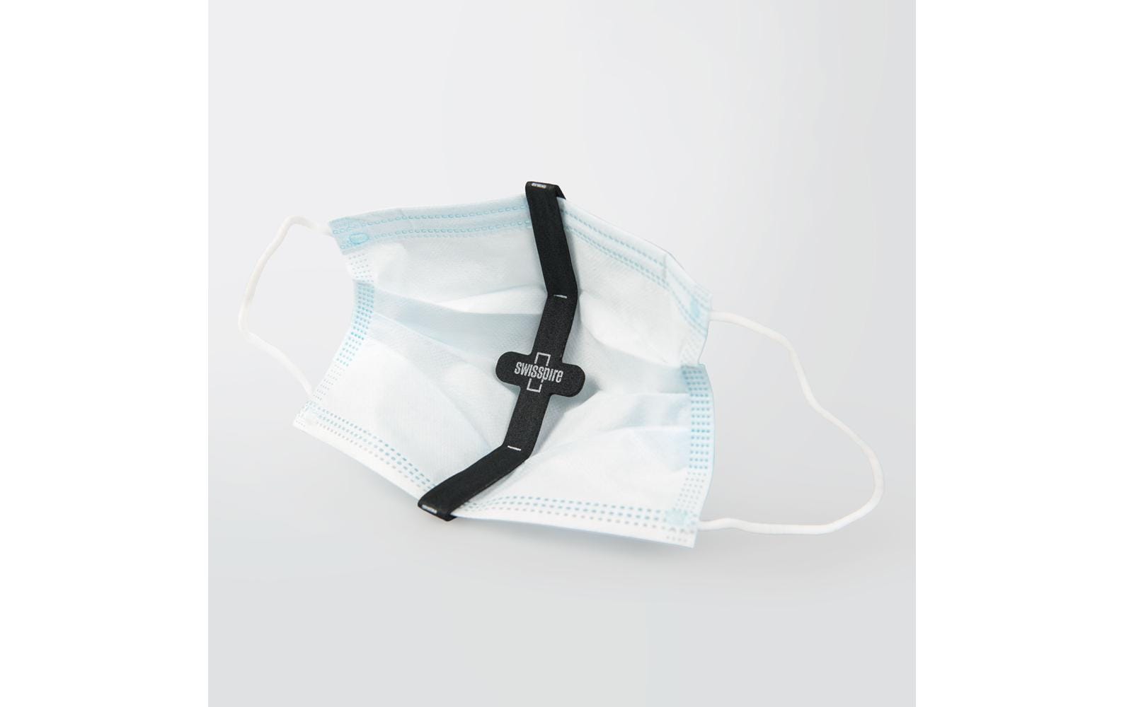Swisspire Maskenhalter Spacer – EVA-Schaum – Schwarz