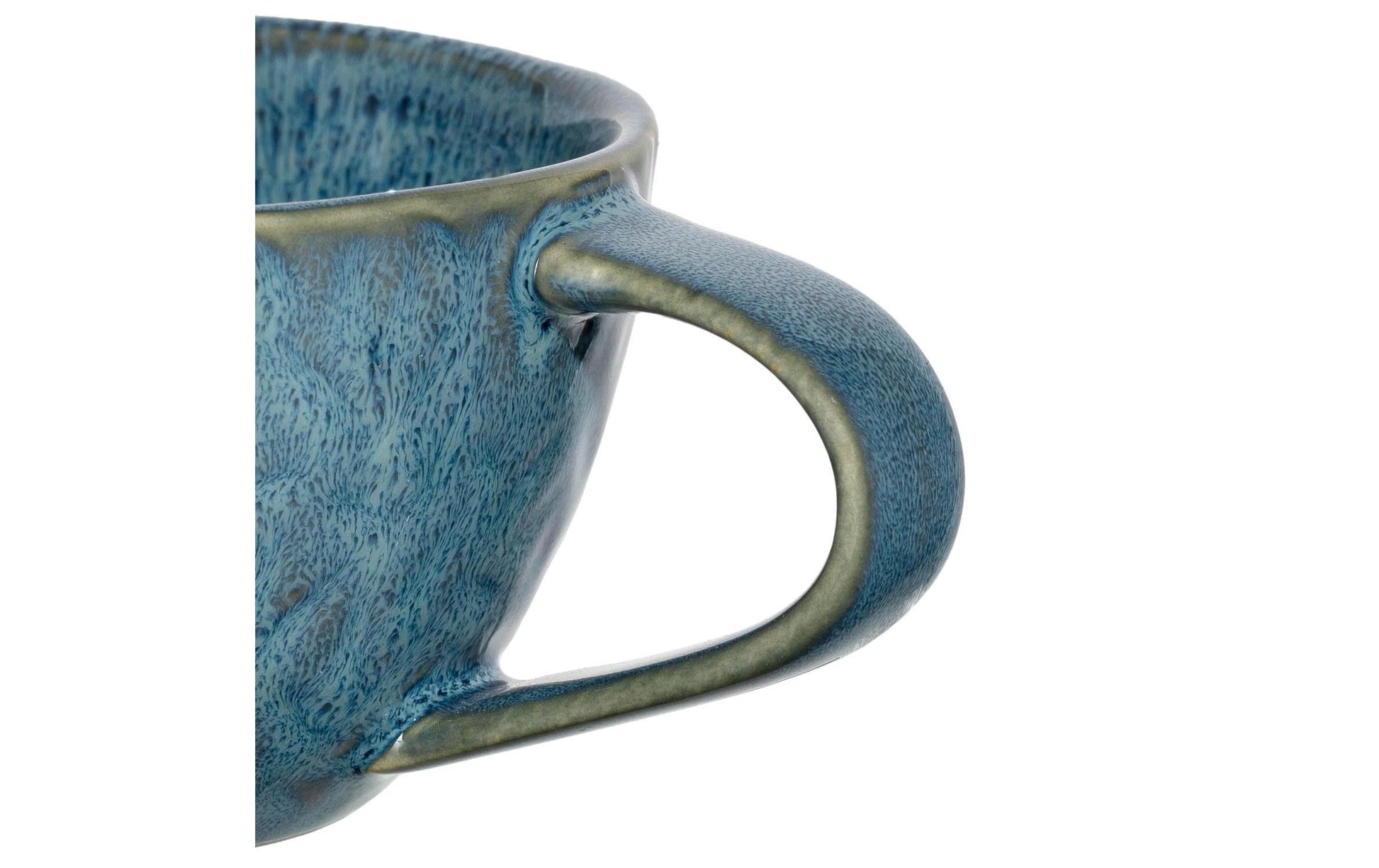LEONARDO Kaffeetasse Matera – 4er Set, 290 ml, Ø 10,0 cm, Keramik, Blau, spülmaschinenfest