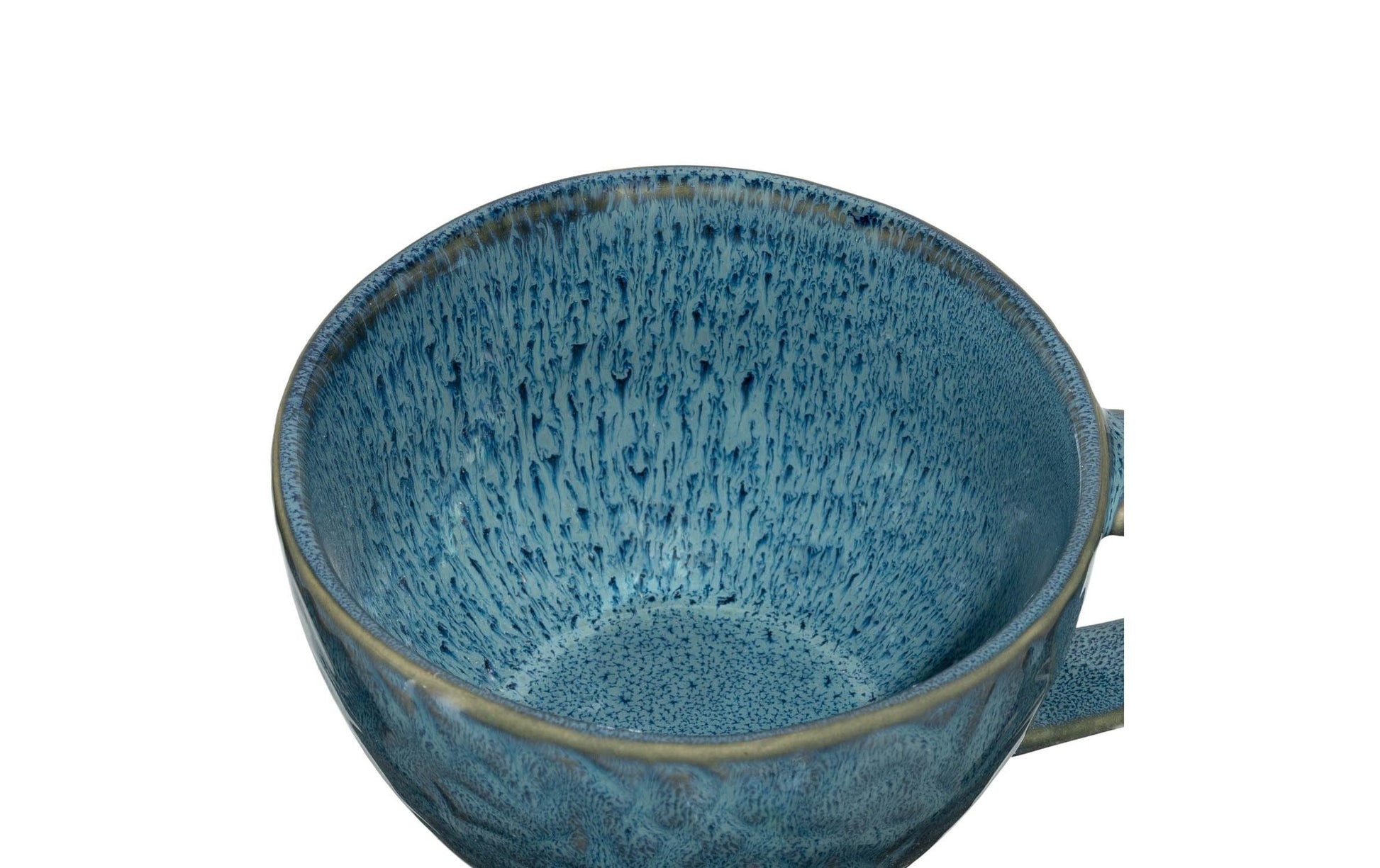 LEONARDO Kaffeetasse Matera – 4er Set, 290 ml, Ø 10,0 cm, Keramik, Blau, spülmaschinenfest