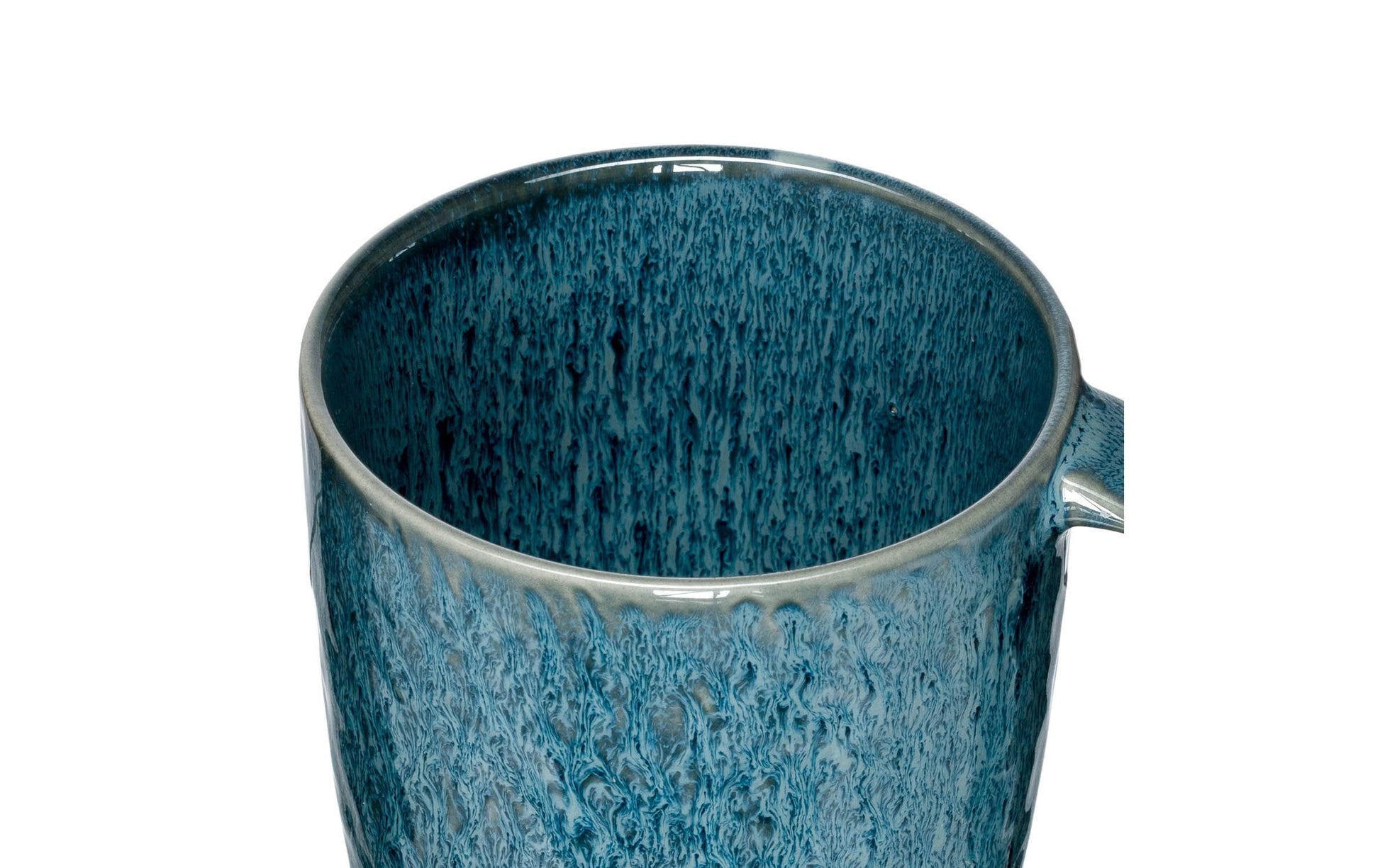 LEONARDO Matera Cappuccinotasse – 0,43 l, Keramik, Blau, mit Henkel, mikrowellenfest, spülmaschinenfest, 6 Stück
