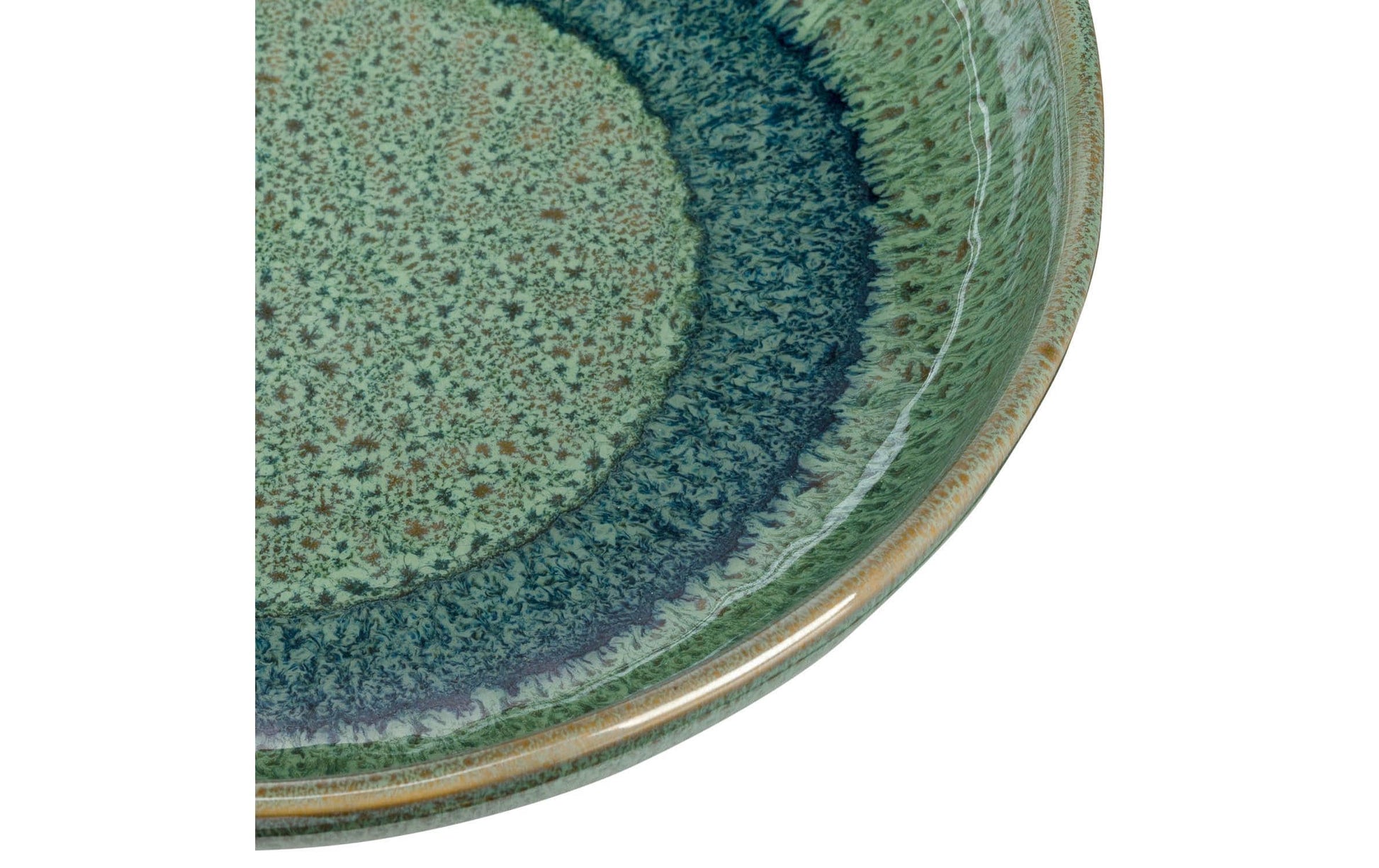 LEONARDO Teller – Keramik, grün, spülmaschinenfest, mikrowellenfest, Ø 21,0 cm, 6 Stück