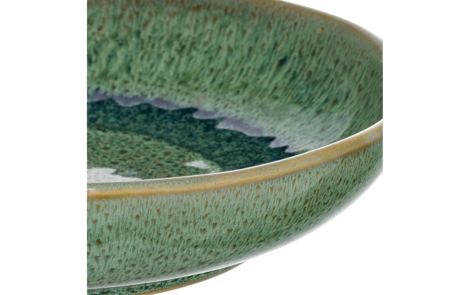 LEONARDO Teller – Keramik, grün, spülmaschinenfest, mikrowellenfest, Ø 21,0 cm, 6 Stück