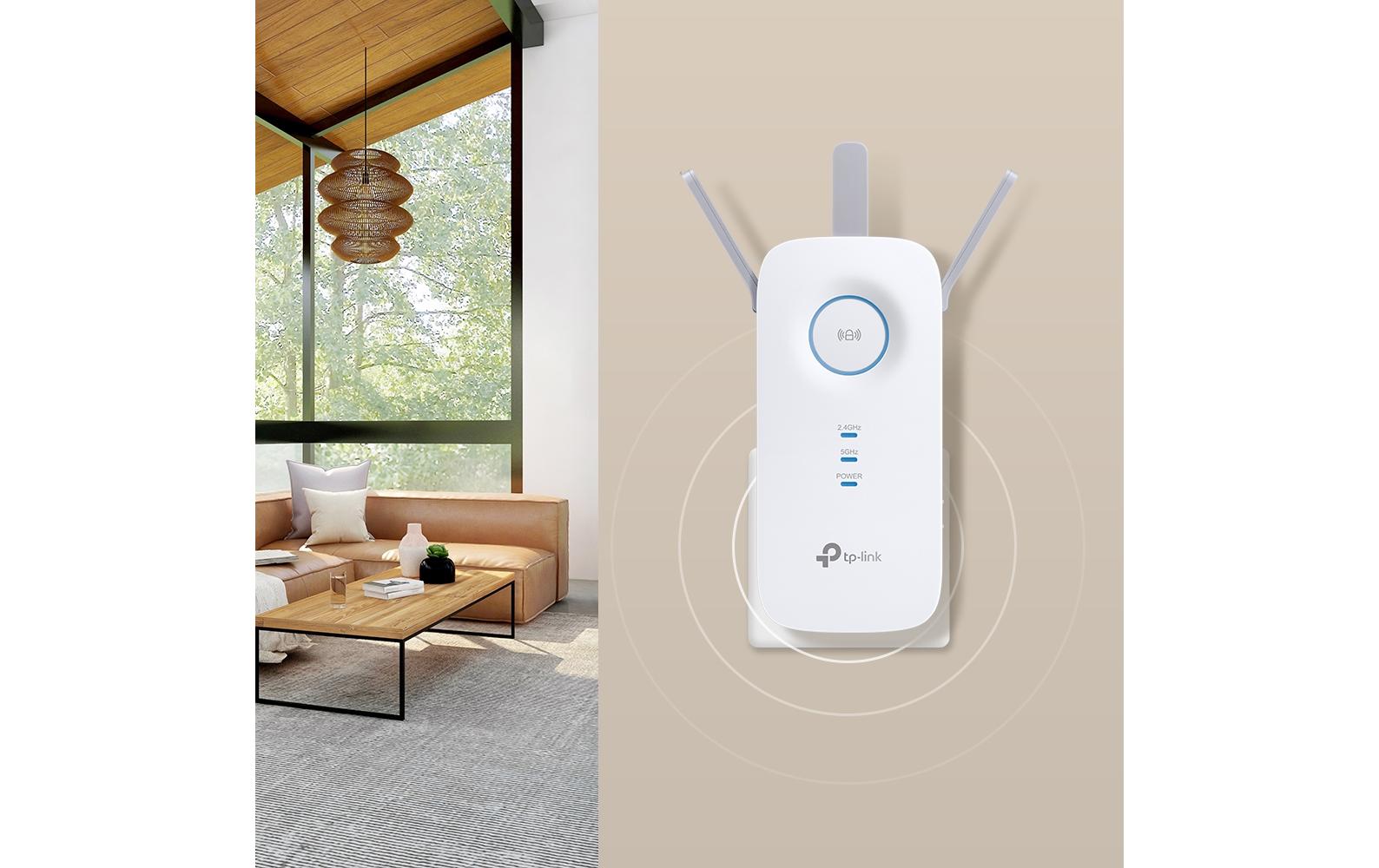 TP-Link RE550 – Access Point – Wi‑Fi 5 (2,4/5 GHz), 1,3 Gbit/s, GbE