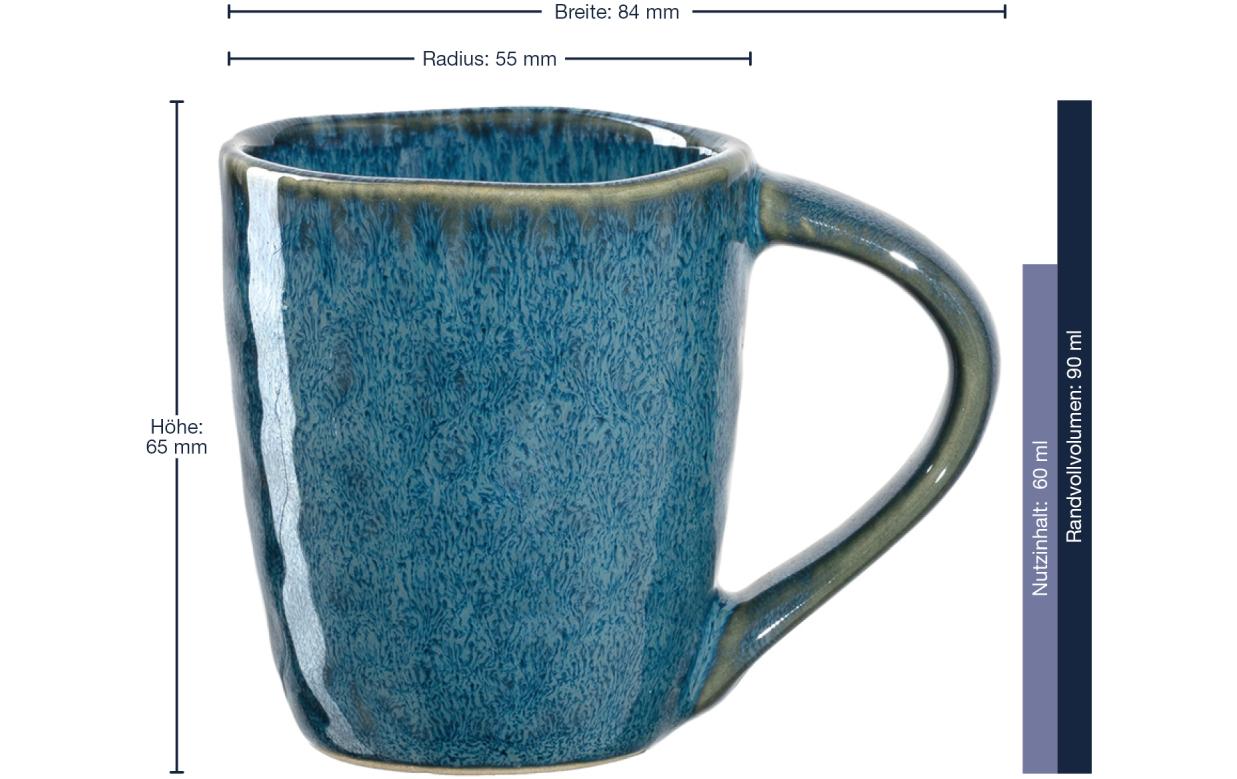 LEONARDO Espressotasse – 4er Set, 90 ml, Ø 5,5 cm, H 6,5 cm, Keramik, spülmaschinenfest, mikrowellengeeignet