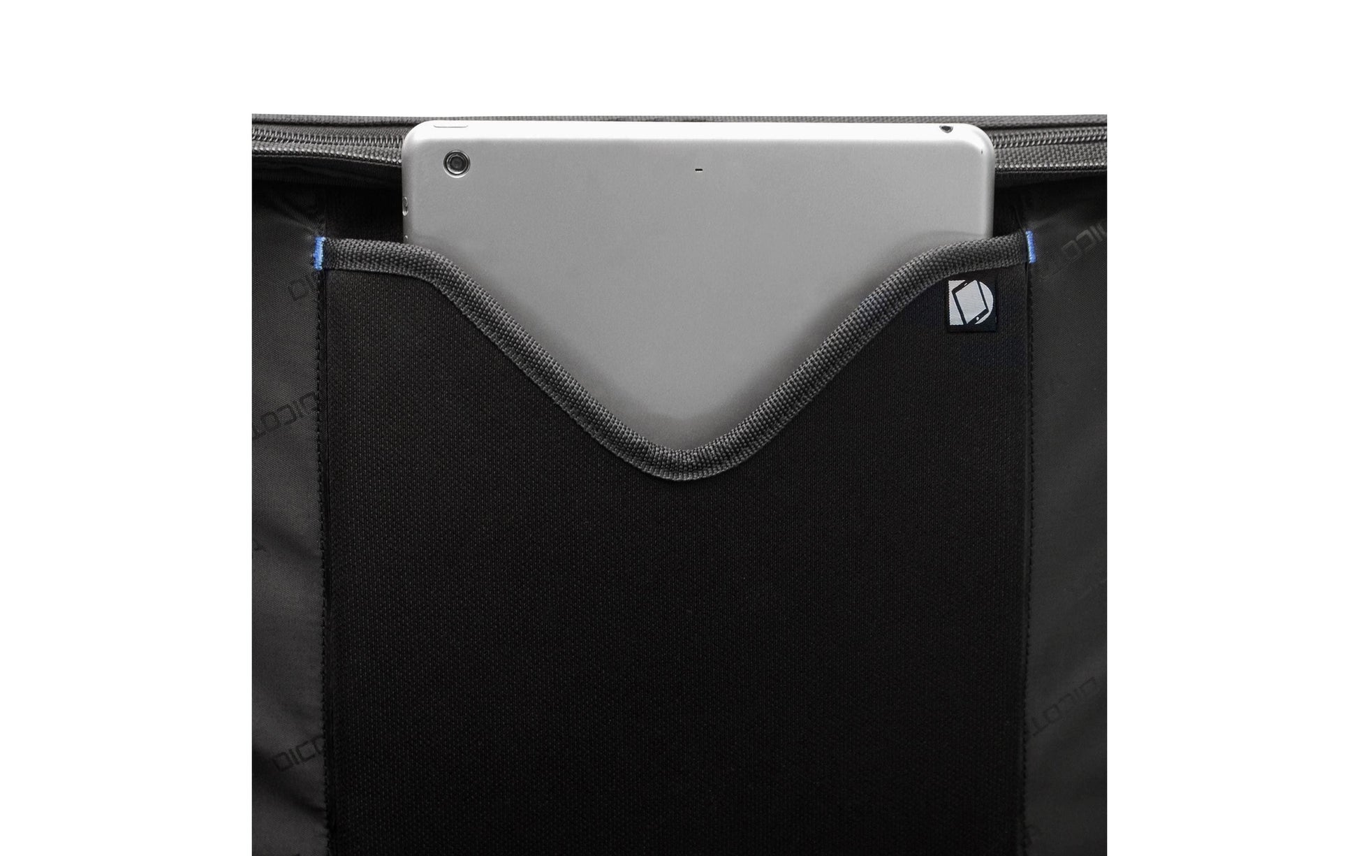DICOTA Notebook-Tasche bis 17,3" – aus recycelten Materialien, mit Schultergurt – Schwarz