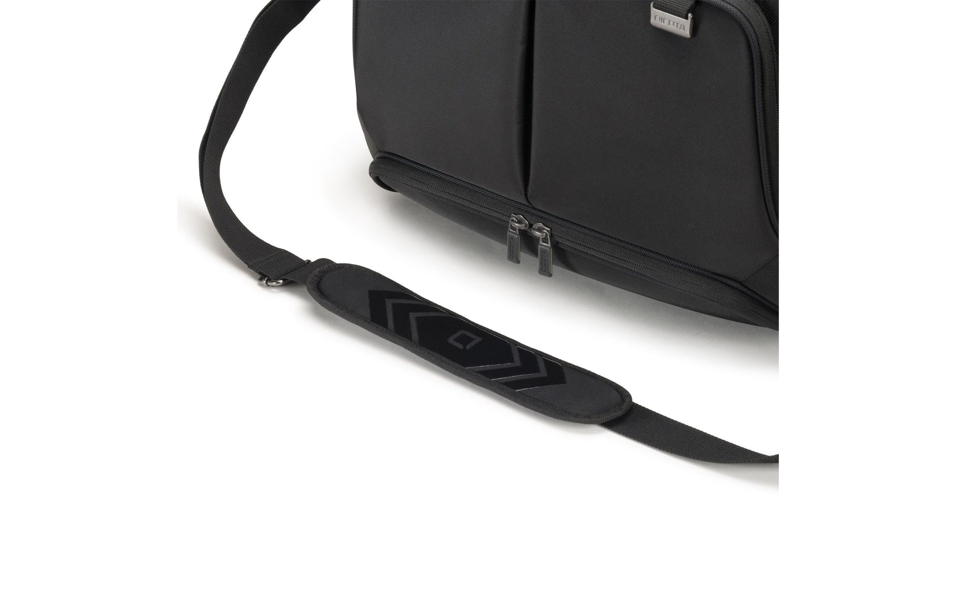 DICOTA Notebook-Tasche bis 17,3" – aus recycelten Materialien, mit Schultergurt – Schwarz