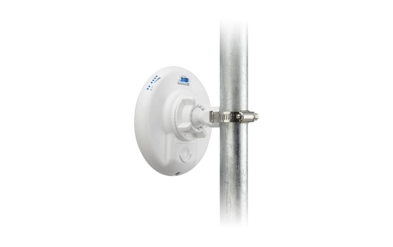 Ubiquiti airMAX NanoBeam ac – 2,4 GHz Funkbrücke, 13 dBi, 1× GbE, PoE-Adapter, Weiss