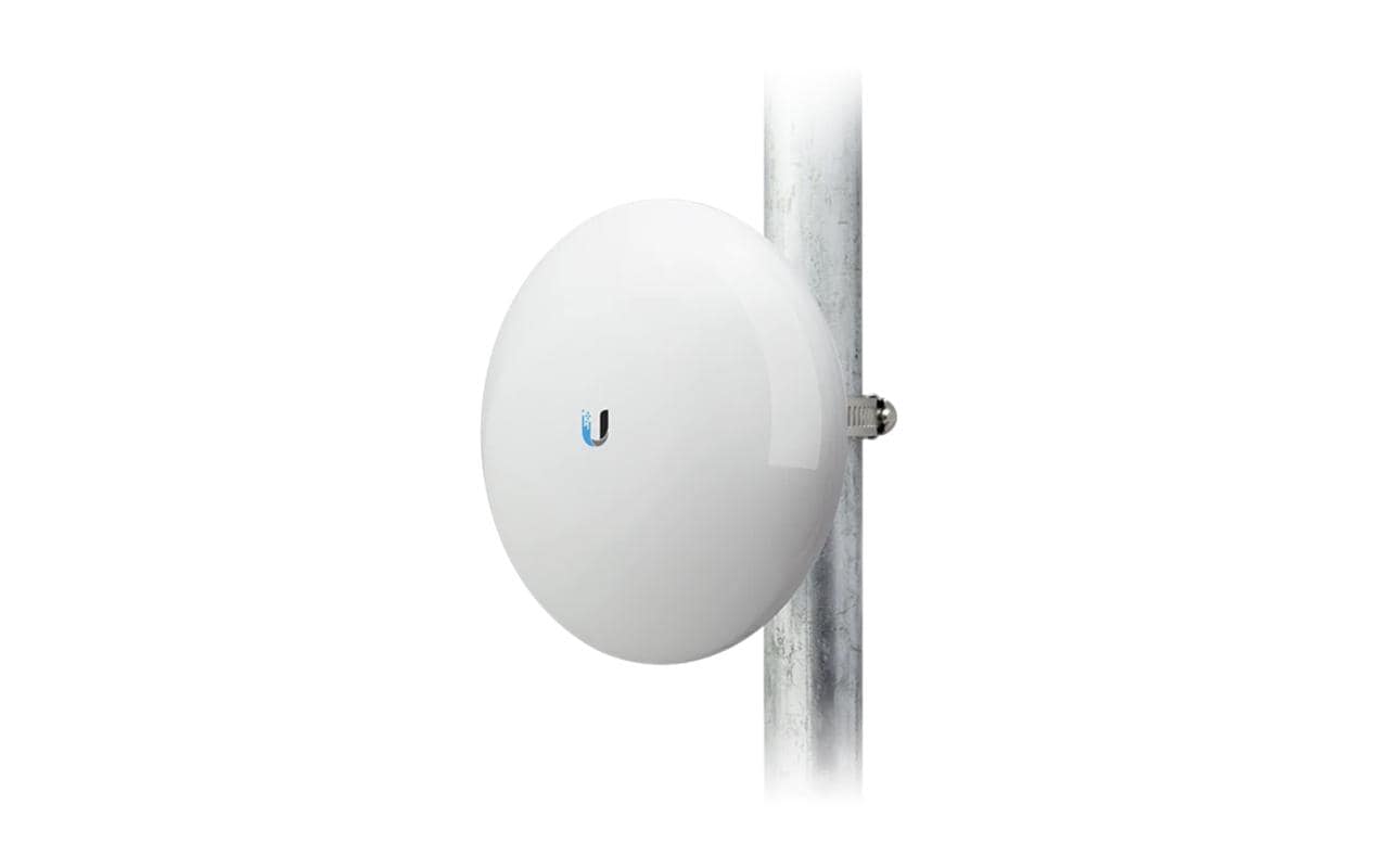 Ubiquiti airMAX NanoBeam ac – 2,4 GHz Funkbrücke, 13 dBi, 1× GbE, PoE-Adapter, Weiss