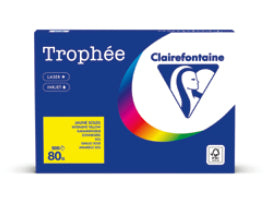 Clairefontaine Kopierpapier – A3, 80 g/m², Orange – für Inkjet/Laser/Kopierer – FSC, EU Ecolabel – 500 Blatt
