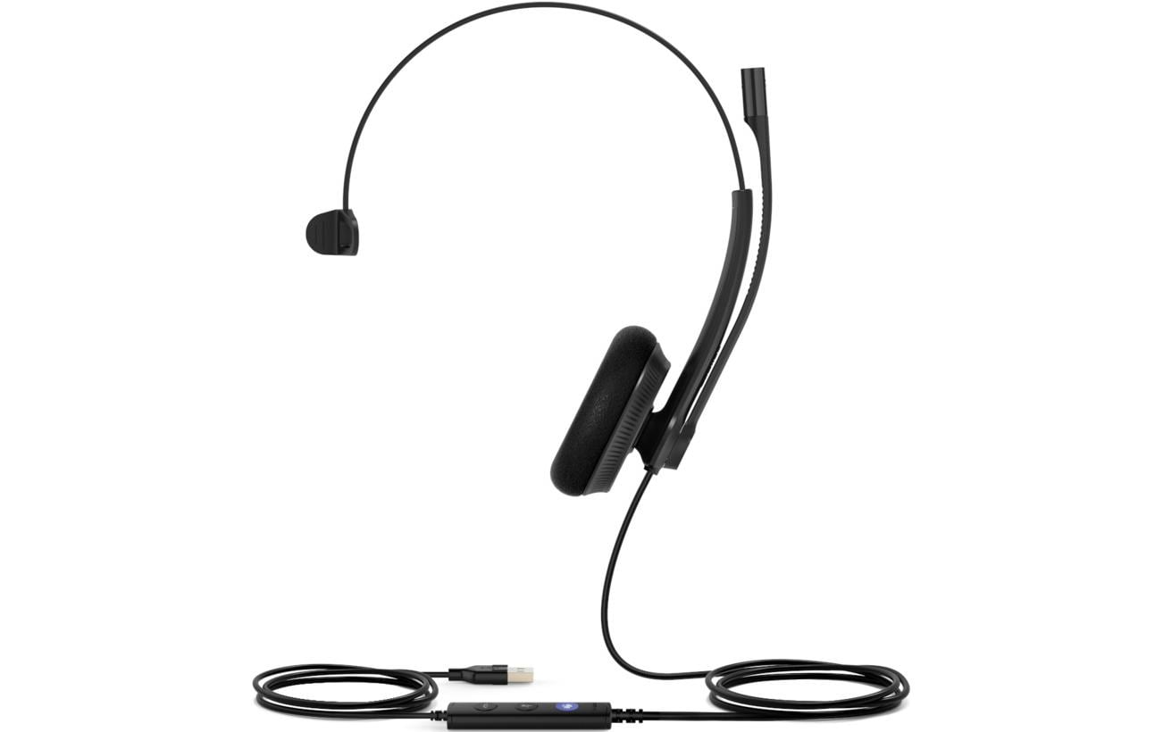 Yealink UH34 Lite Mono UC – Mono Headset – USB‑A – Stummschaltung, Rauschunterdrückung – Schwarz – für PC/Mac