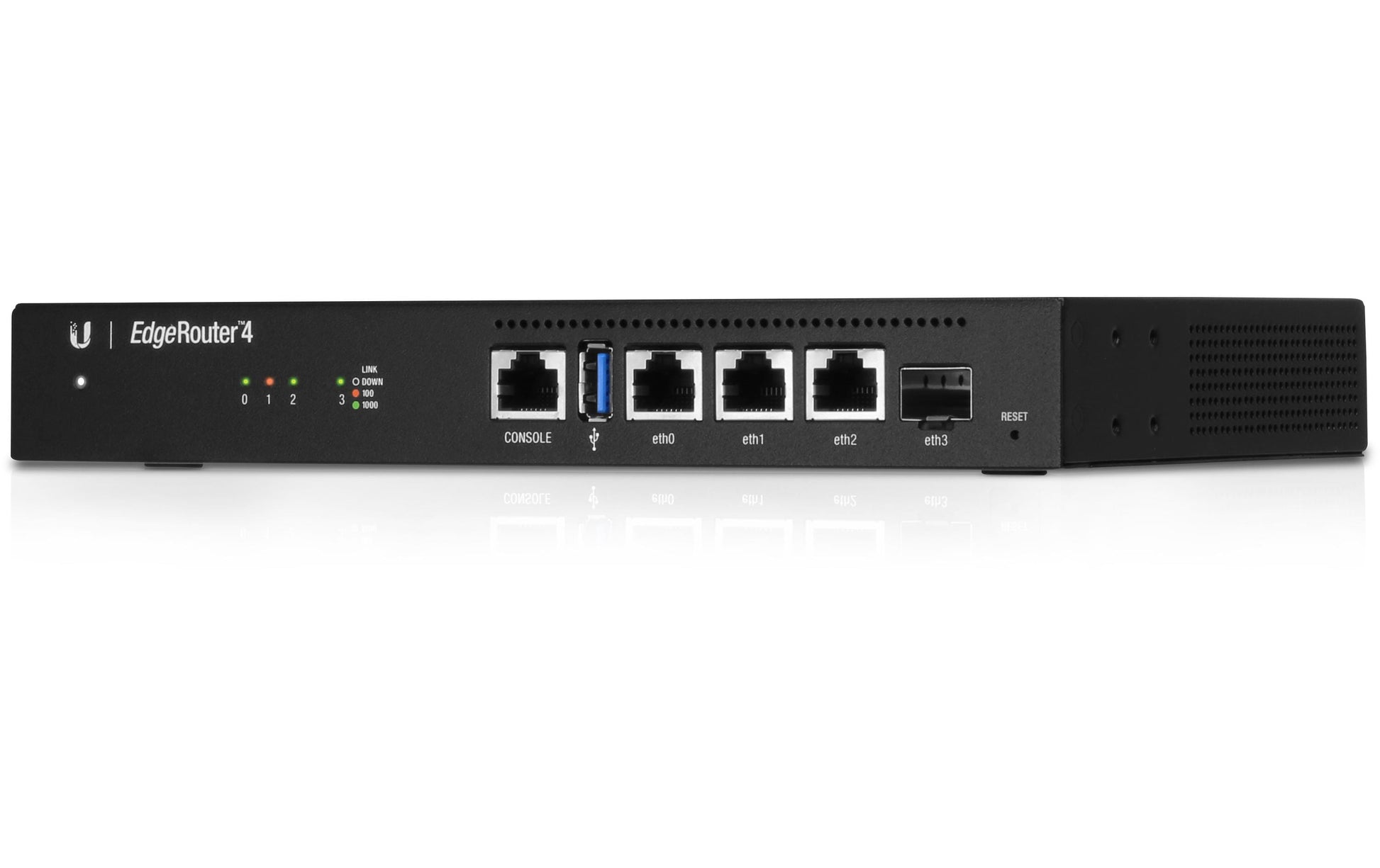 Ubiquiti EdgeRouter 4 – VPN-Router – 3×GbE LAN, 1×GbE WAN, IPSec/OpenVPN/L2TP/PPTP, 1U