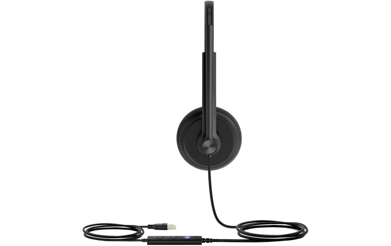 Yealink UH34 Dual UC – Duo Headset (On-Ear) – USB-A – Boom-Mikrofon, Rauschunterdrückung – schwarz
