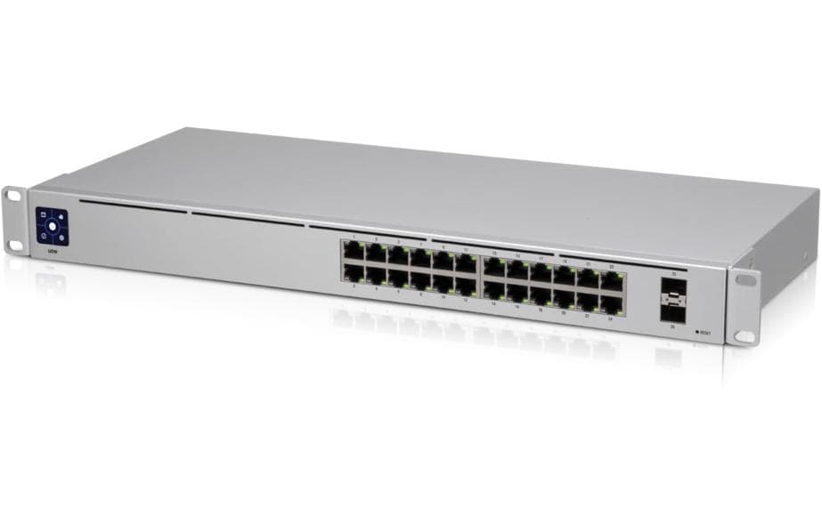Ubiquiti USW-24 – Managed Switch – 24×GbE, 2×SFP, L2, 19" Rack