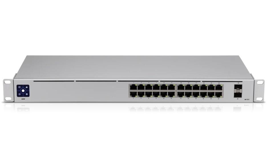 Ubiquiti USW-24 – Managed Switch – 24×GbE, 2×SFP, L2, 19" Rack