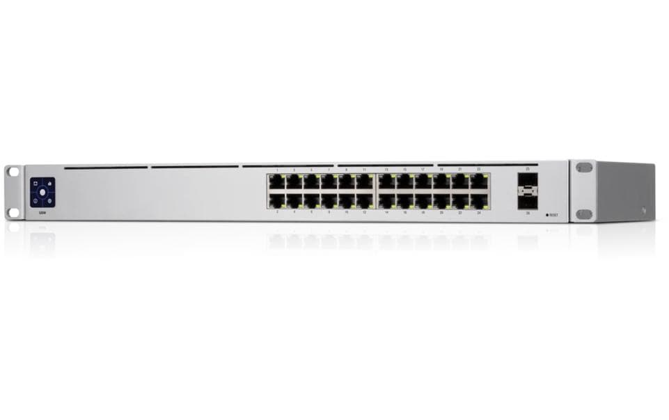 Ubiquiti USW-24 – Managed Switch – 24×GbE, 2×SFP, L2, 19" Rack