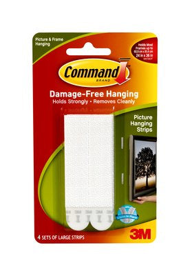 3M Command Montagestreifen – 92 × 2,5 mm, bis 7,2 kg, 4 Stk.