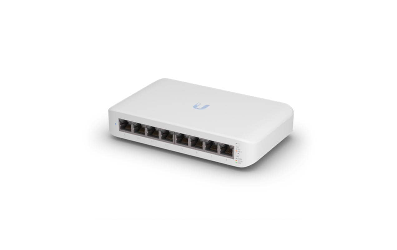 Ubiquiti UniFi Switch Lite 8 PoE – Managed L2 Switch – 8× 1G, 4× PoE+, Wandmontage, lüfterlos
