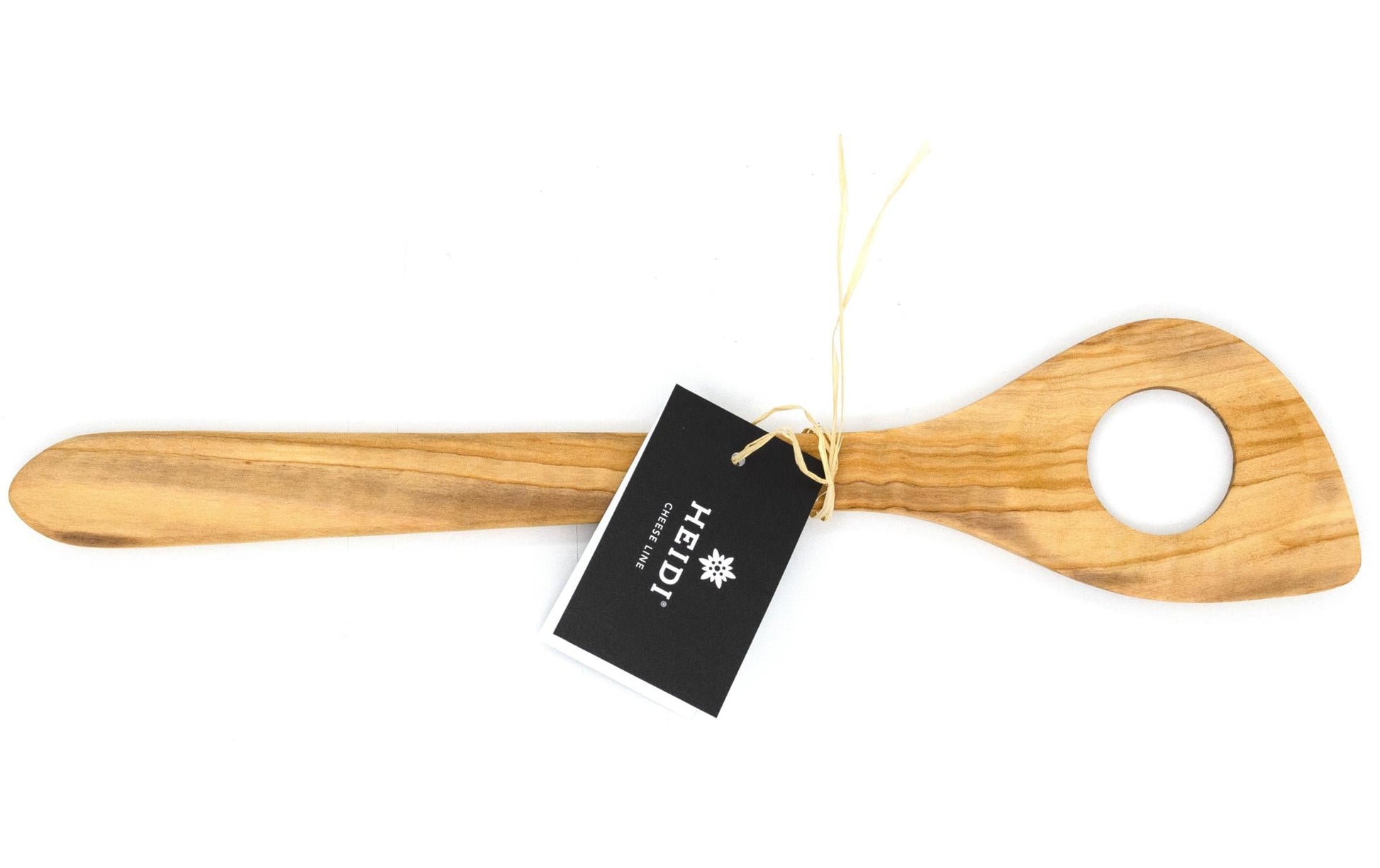 Heidi Cheese Line Lochlöffel 30 cm, Olivenholz, Braun