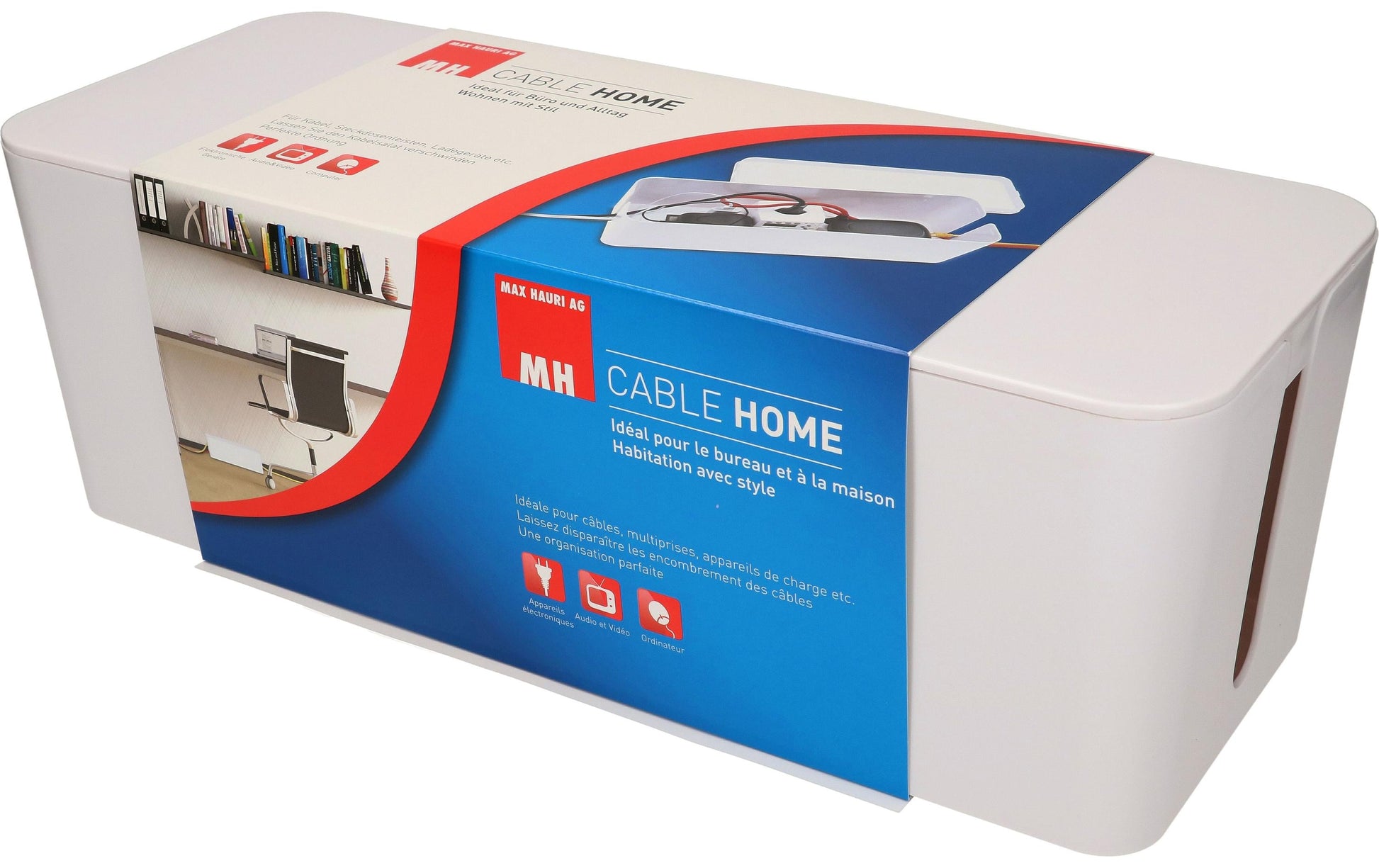 Max Hauri AG Max Hauri – Kabelbox, weiss