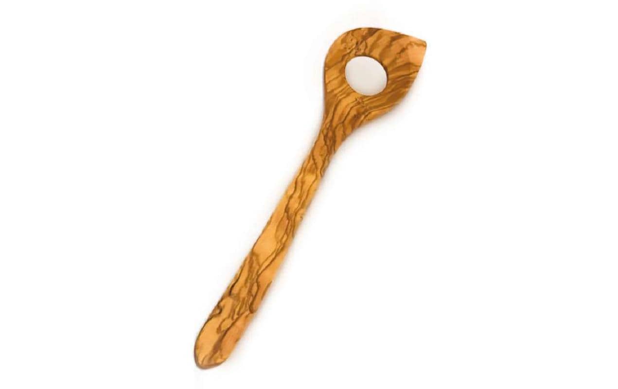 Heidi Cheese Line Lochlöffel 30 cm, Olivenholz, Braun
