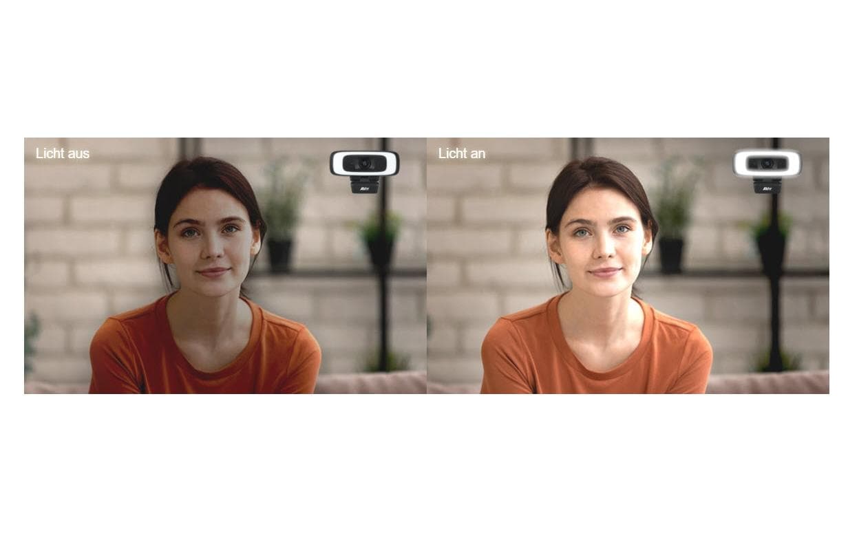 AVer CAM130 Webcam – 4K Ultra HD, 30 fps, Auto-Framing – Schwarz/Weiss