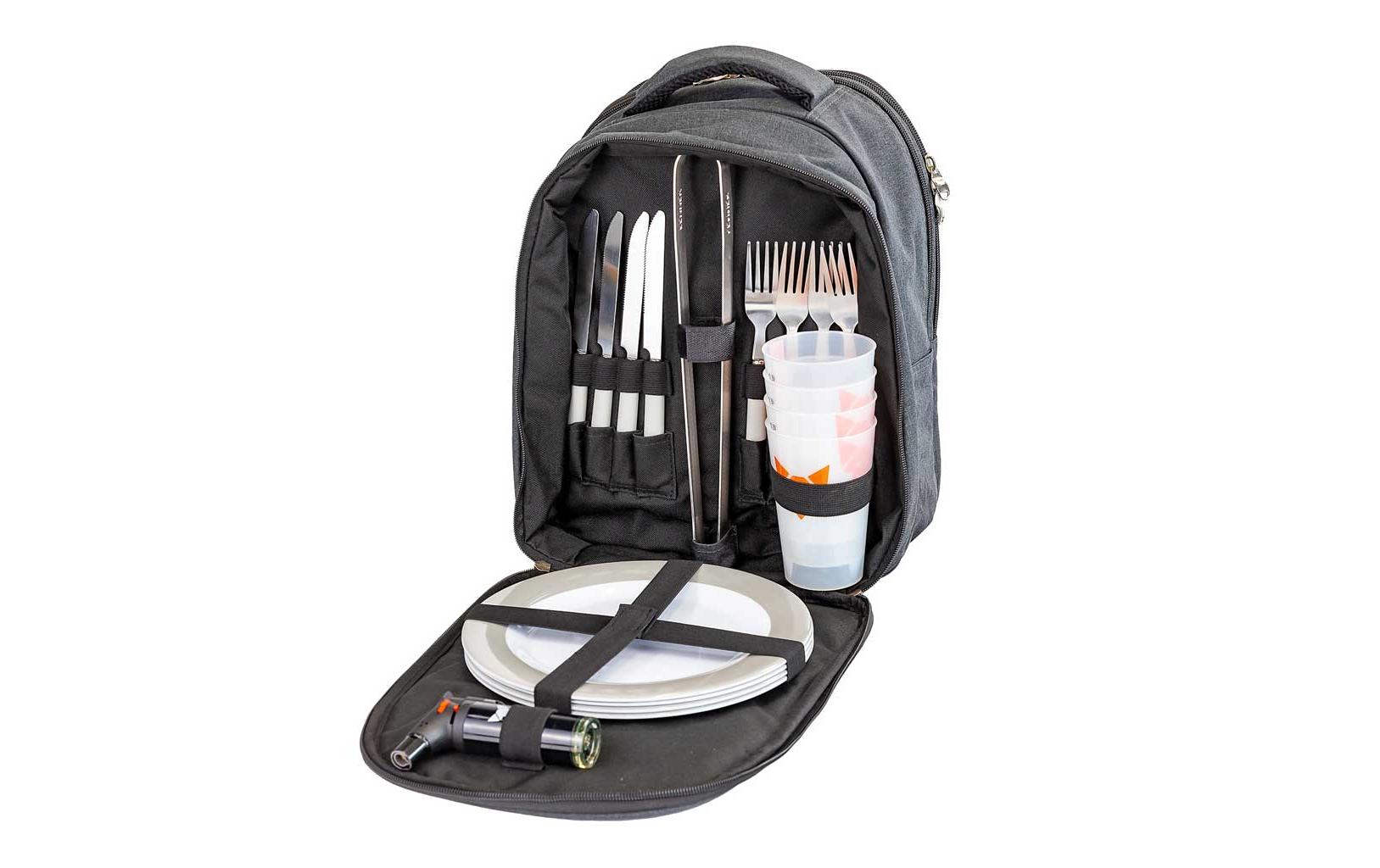 FENNEK Grillbesteck-Set – Schwarz – Polyester – 1 Stk