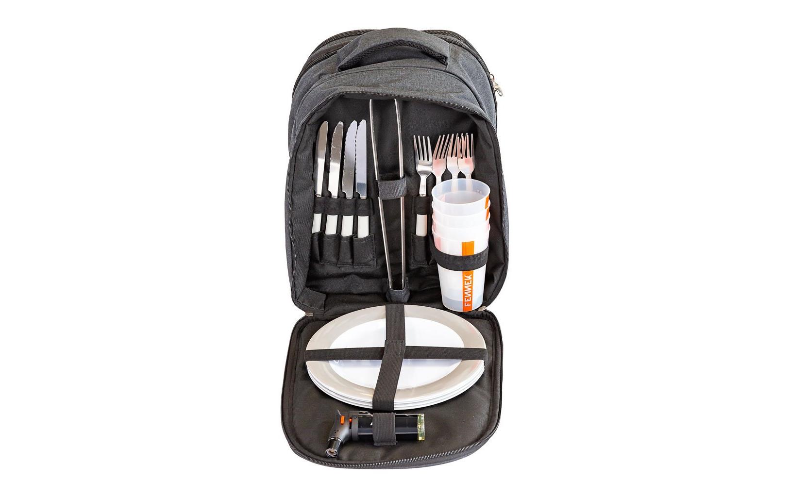 FENNEK Grillbesteck-Set – Schwarz – Polyester – 1 Stk