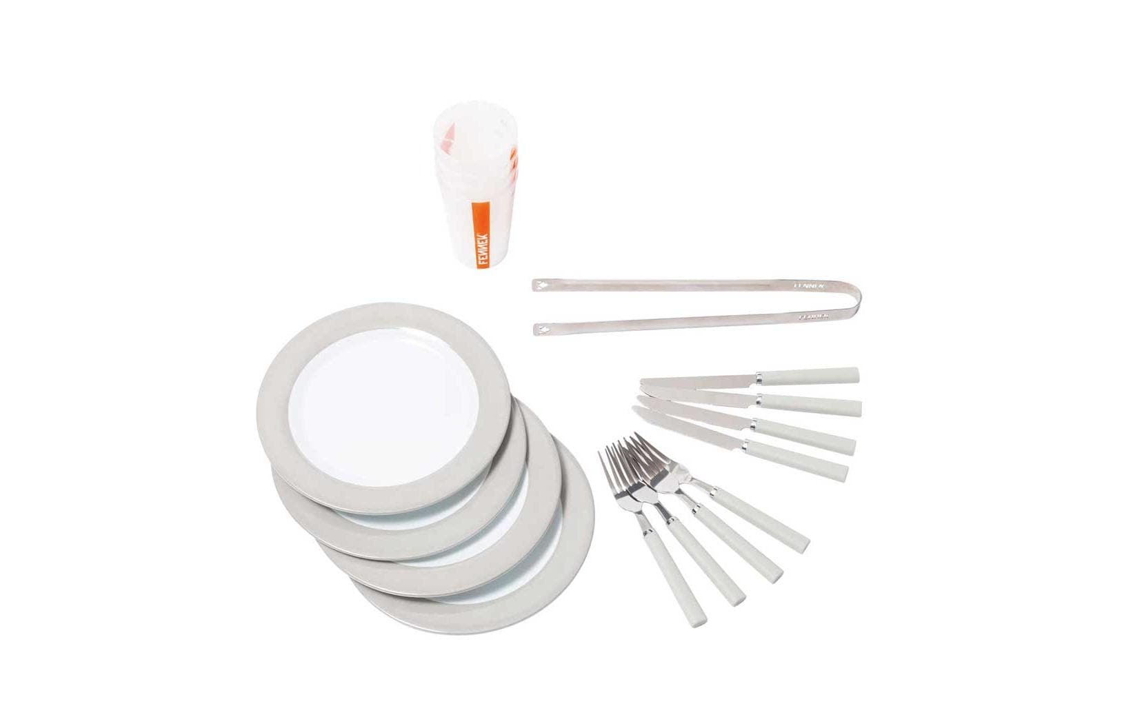 FENNEK Grillbesteck-Set – Schwarz – Polyester – 1 Stk