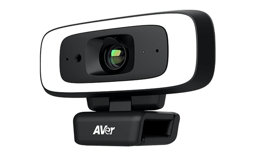 AVer CAM130 Webcam – 4K Ultra HD, 30 fps, Auto-Framing – Schwarz/Weiss