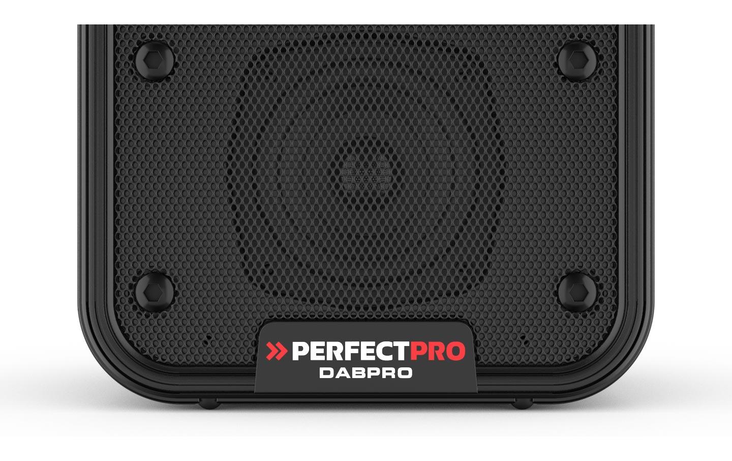 Perfectpro DABPRO – DAB-/Internetradio – Portabel – DAB+, UKW, Bluetooth, Akkubetrieb – Schwarz