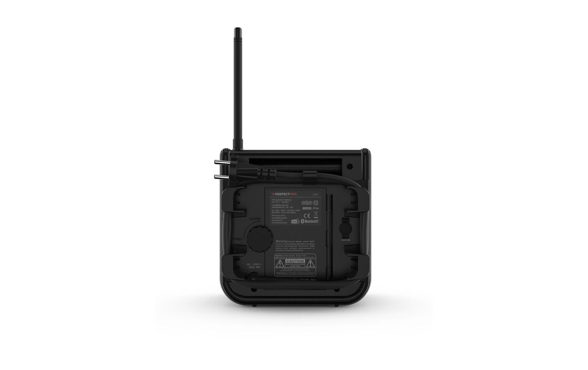 Perfectpro DABPRO – DAB-/Internetradio – Portabel – DAB+, UKW, Bluetooth, Akkubetrieb – Schwarz