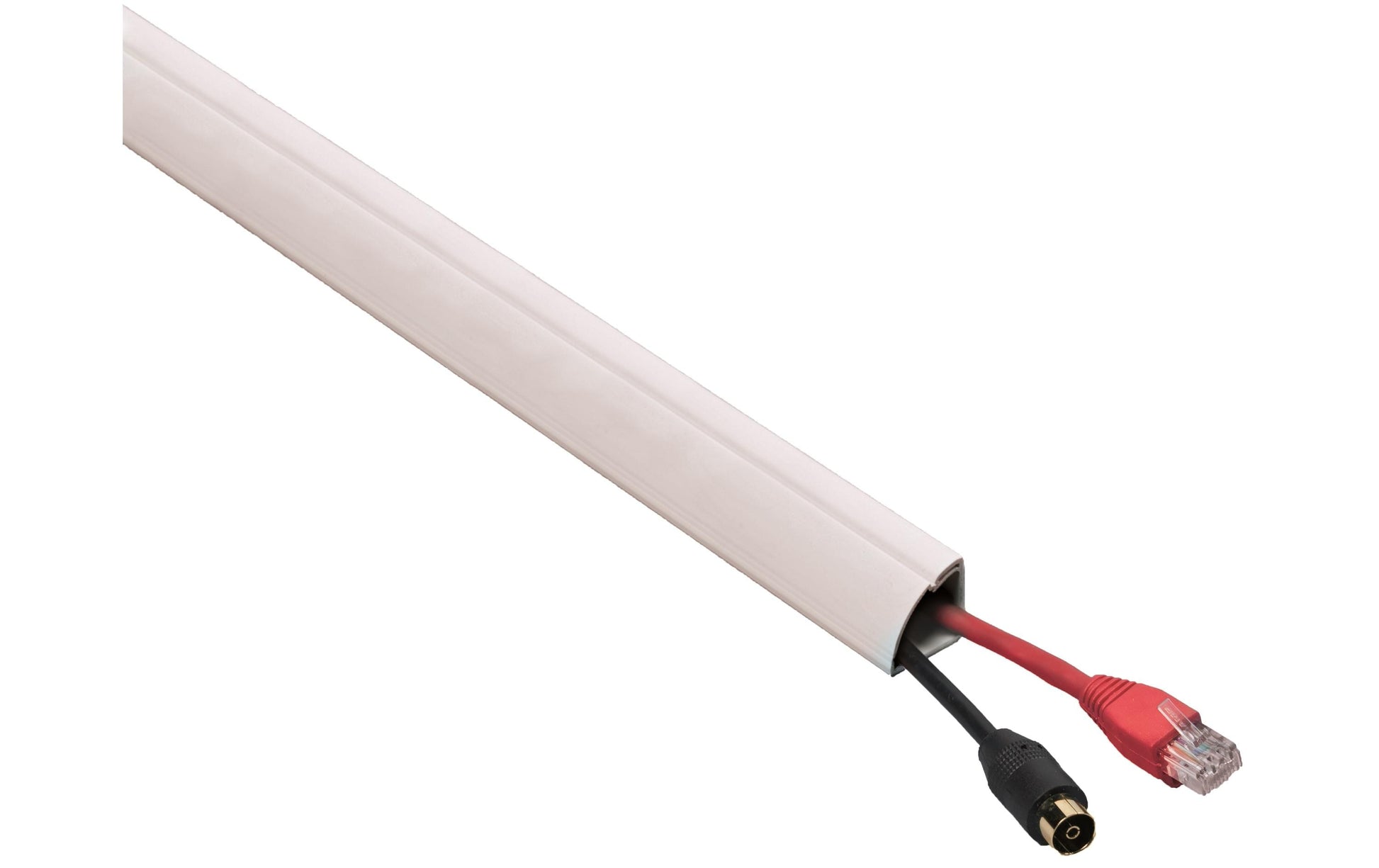 Steffen D-Line Wandkanal – 22×22 mm – 1 m – Kunststoff – Weiss, selbstklebend, 3 Stk.
