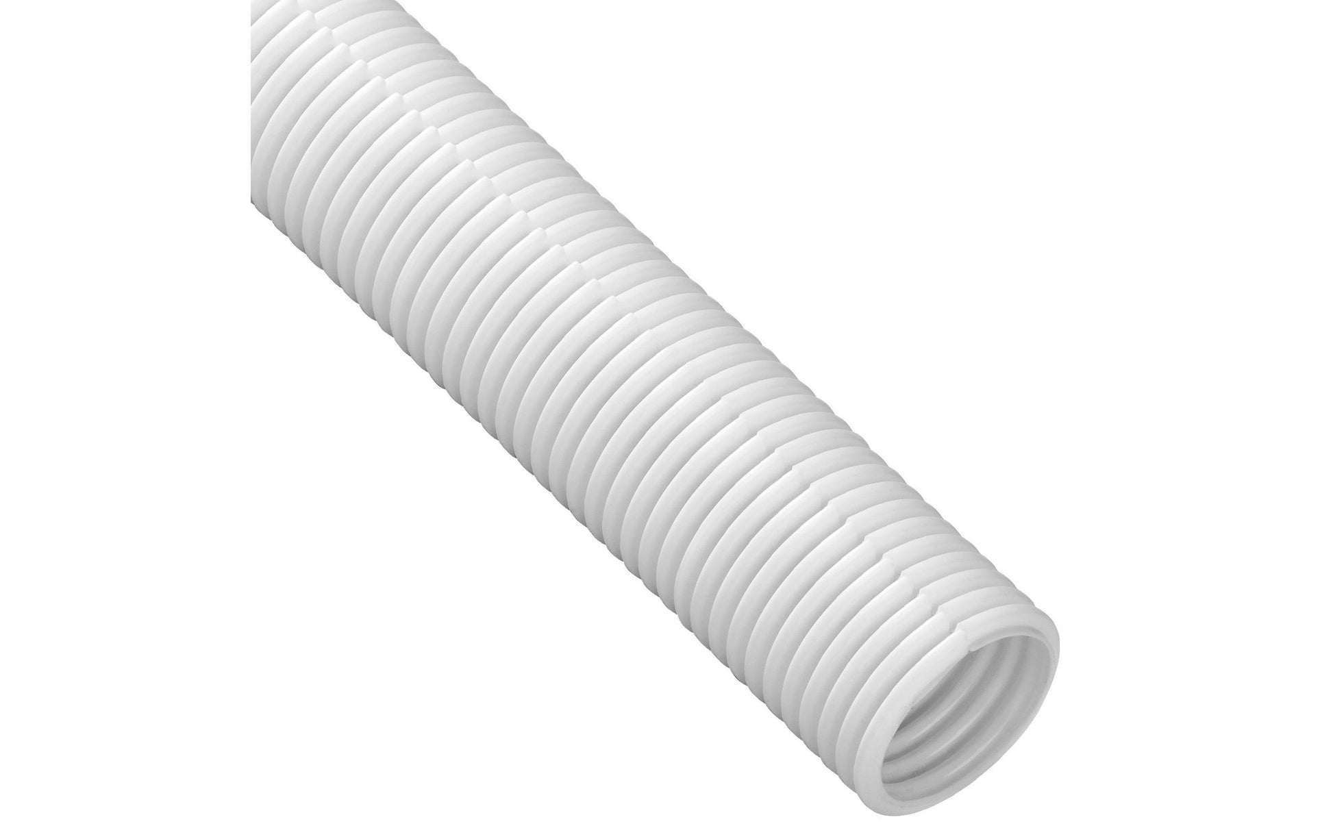 Steffen Kabelschlauch – Ø 32 mm – 1,1 m – Kunststoff – Weiss, zuschneidbar, 1 Stk.