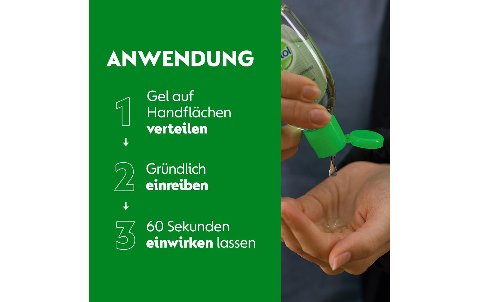 Dettol Händedesinfektionsgel – Flasche – 50 ml