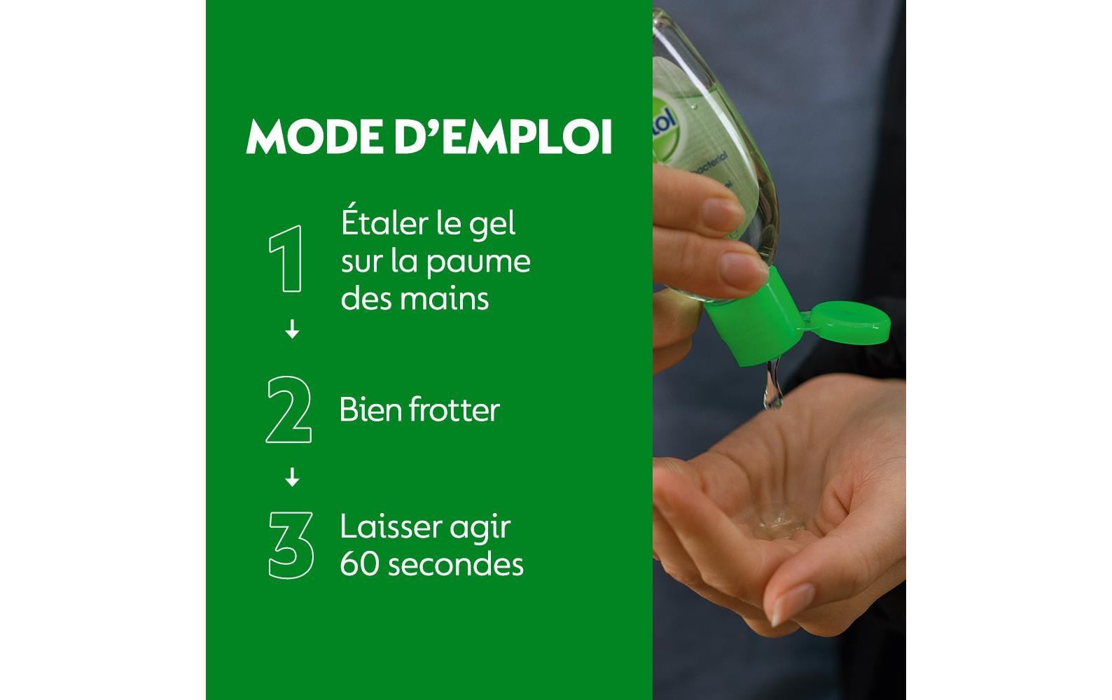 Dettol Händedesinfektionsgel – Flasche – 50 ml