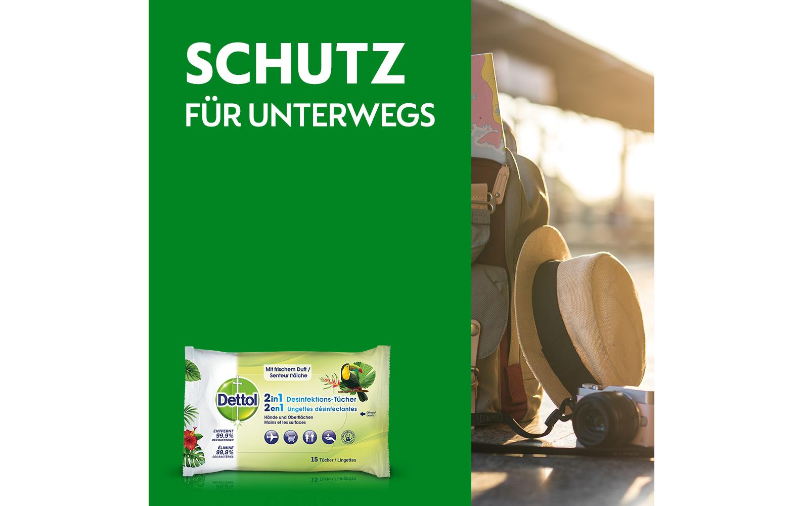 Dettol Händedesinfektionstücher – 15 Stk