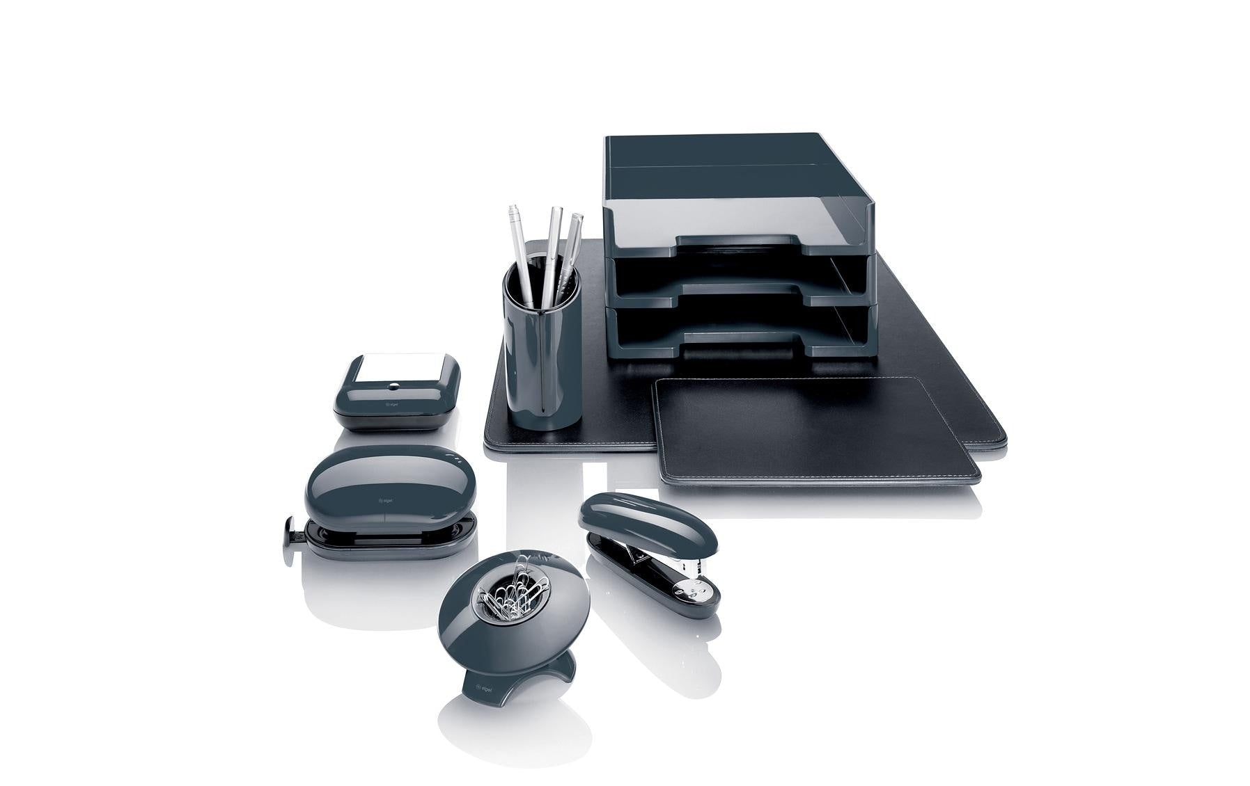 Sigel Klammerspender – Kunststoff, Grau, 95 × 55 mm