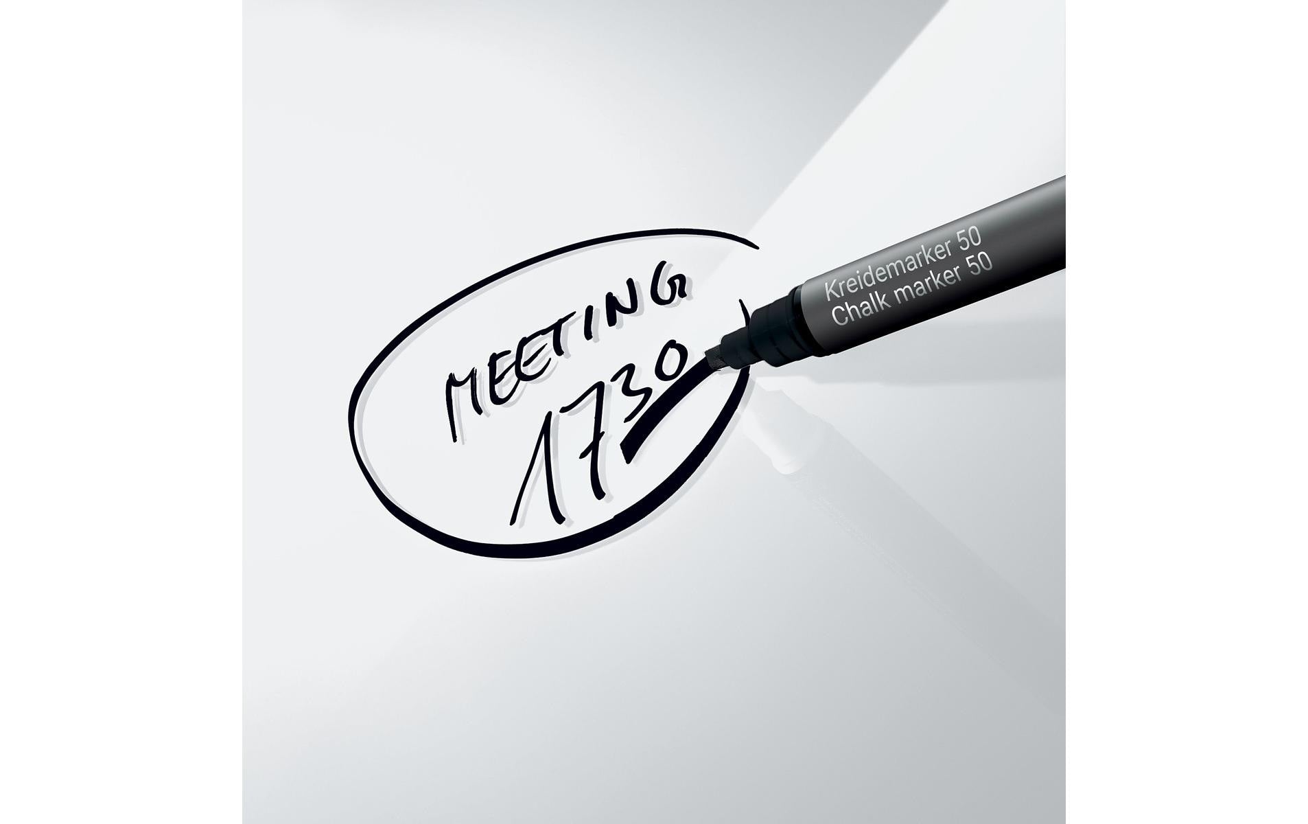 Sigel Whiteboard – 30 × 30 cm, Glas, magnetisch, Wandmontage, inkl. SuperDym Magnetwürfel, Montagesatz