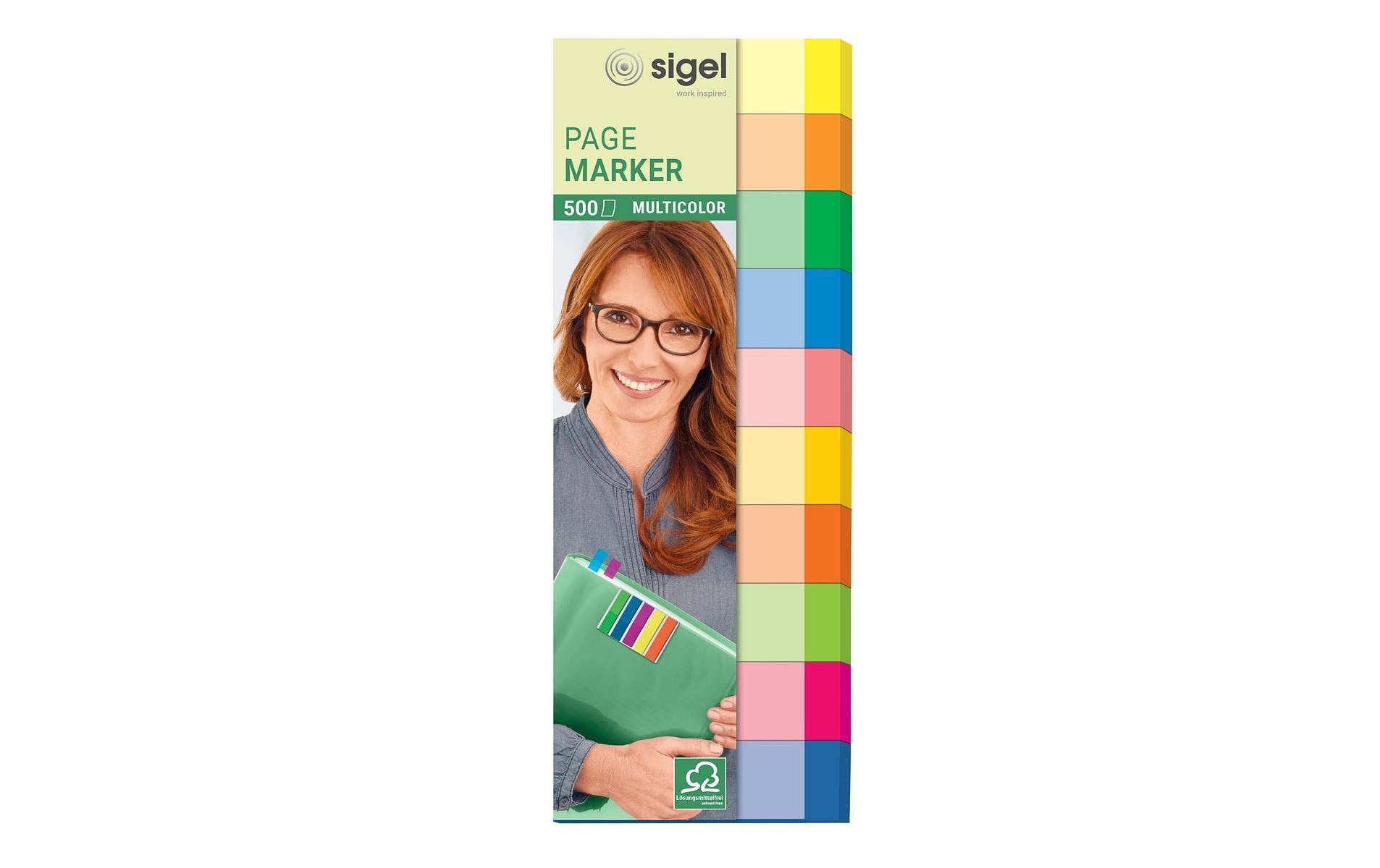 Sigel Haftnotizen – 15×50 mm – sortiert, 10×40 Blatt, recyclingfähig