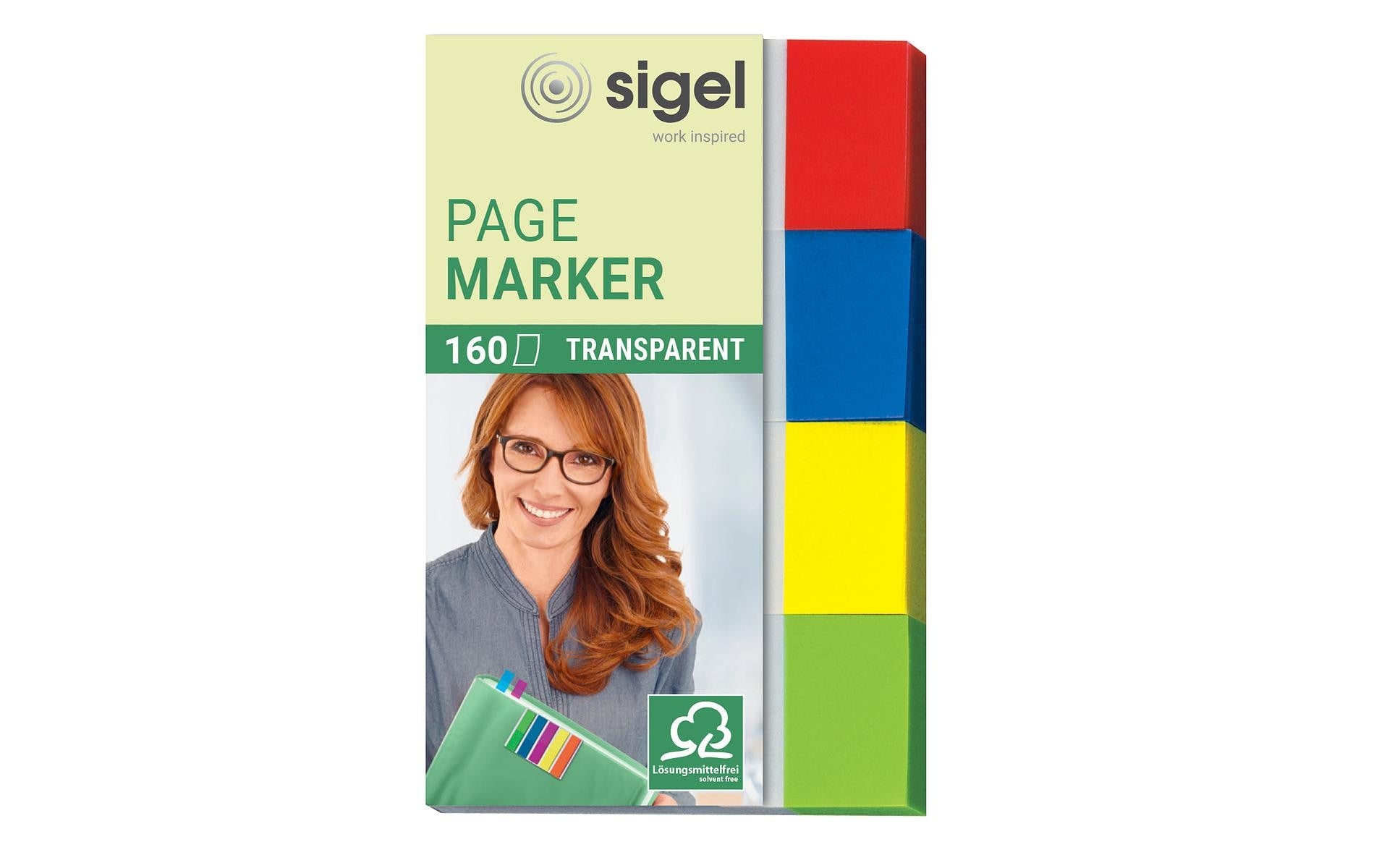 Sigel Seitenmarker – 20×50 mm – sortiert, 4×40 Stück