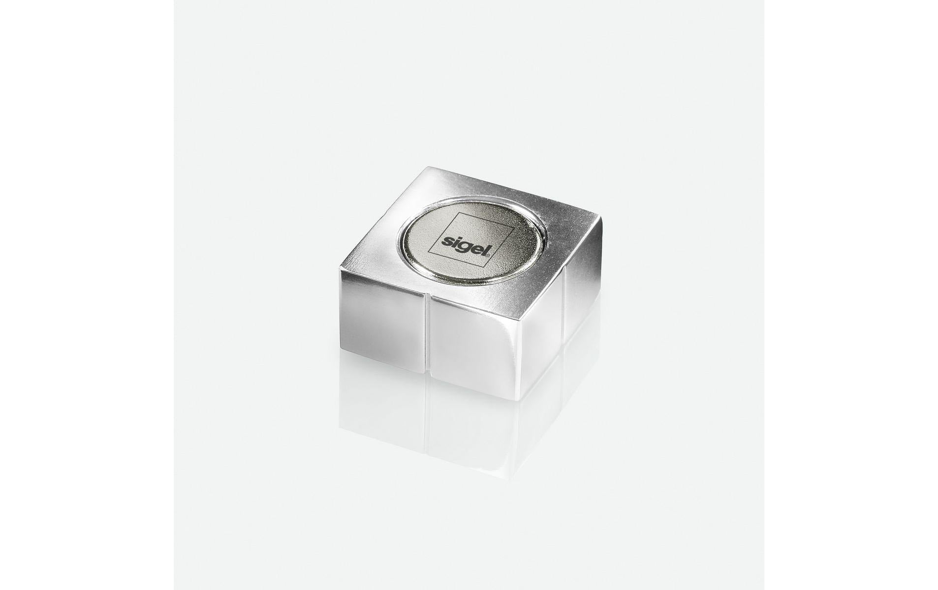 Sigel Magnetwürfel – silber, 20 × 10 × 20 mm, 4 Stück