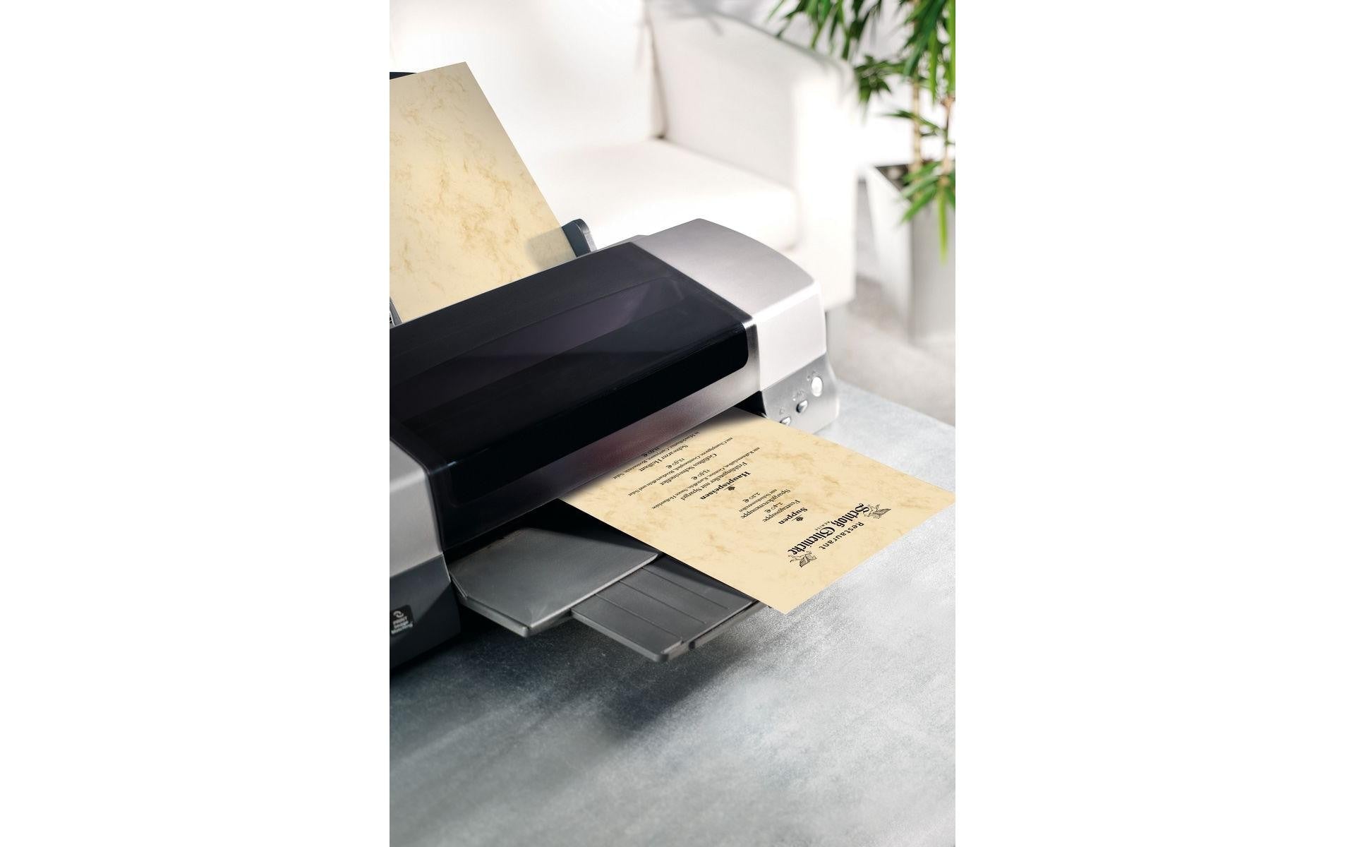 Sigel Marmorpapier Beige – A4, 200 g/m², 50 Blatt
