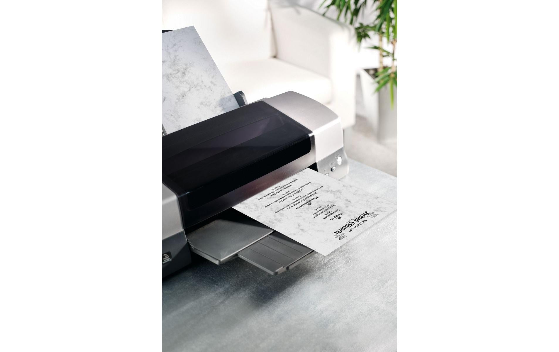 Sigel Marmorpapier Grau – A4, 200 g/m², 50 Blatt
