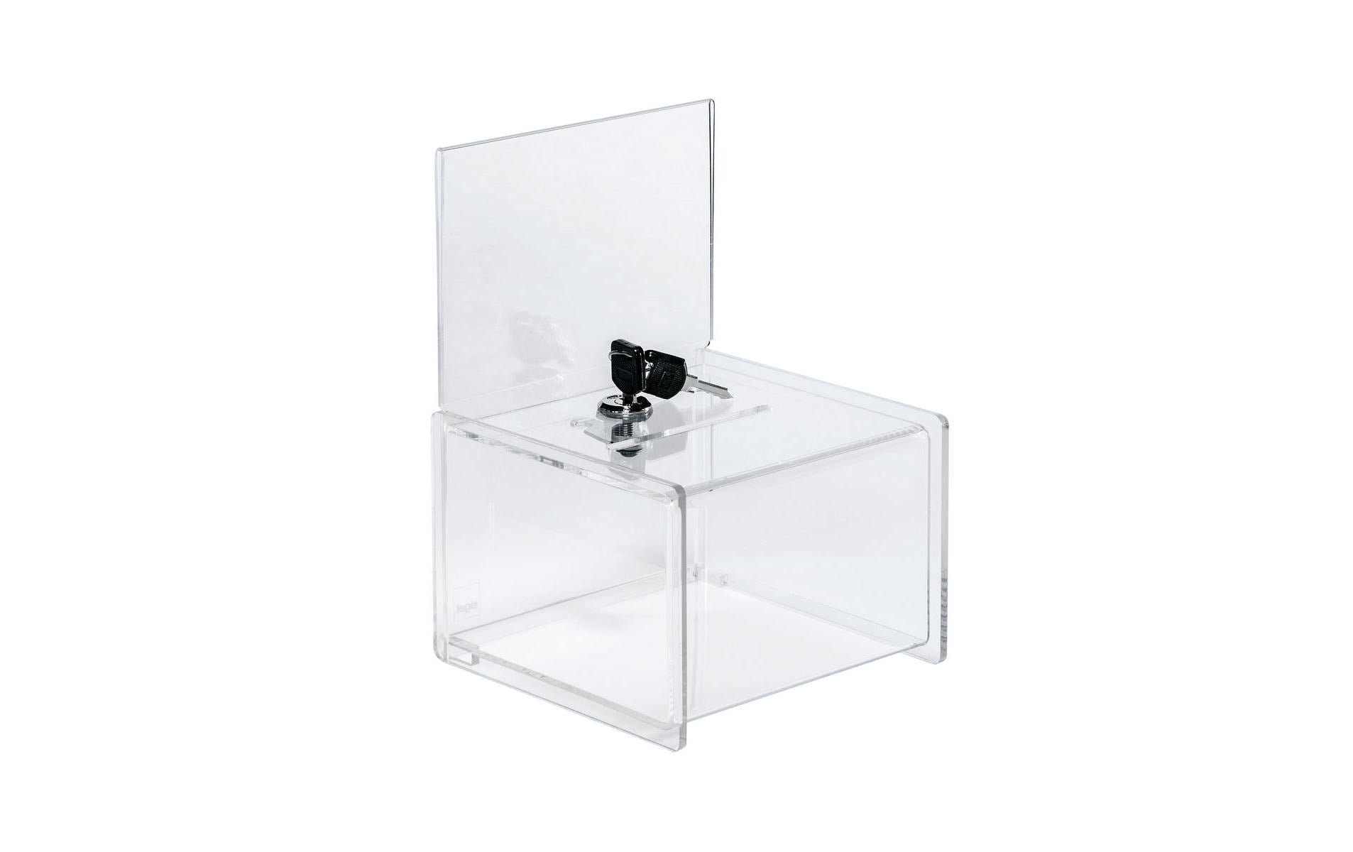 Sigel Aktionsbox, Schild A6 – abschliessbar, Acryl, 15 × 21,2 × 15 cm