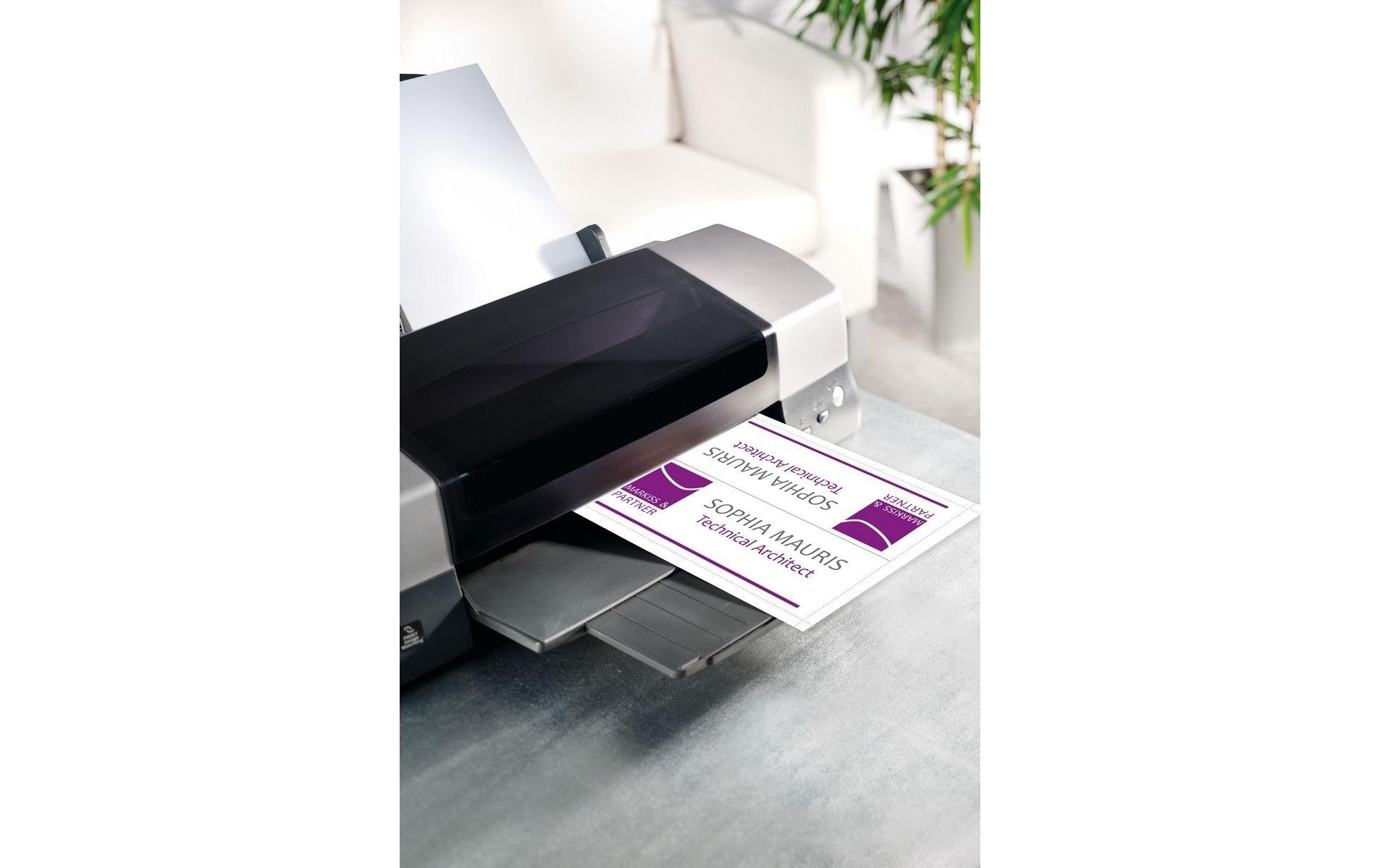 Sigel Tischkarten 240 × 180 mm, 185 g/m², weiss, Papier, vorgefalzt – für Inkjet, Laser, Kopierer – 20 Karten