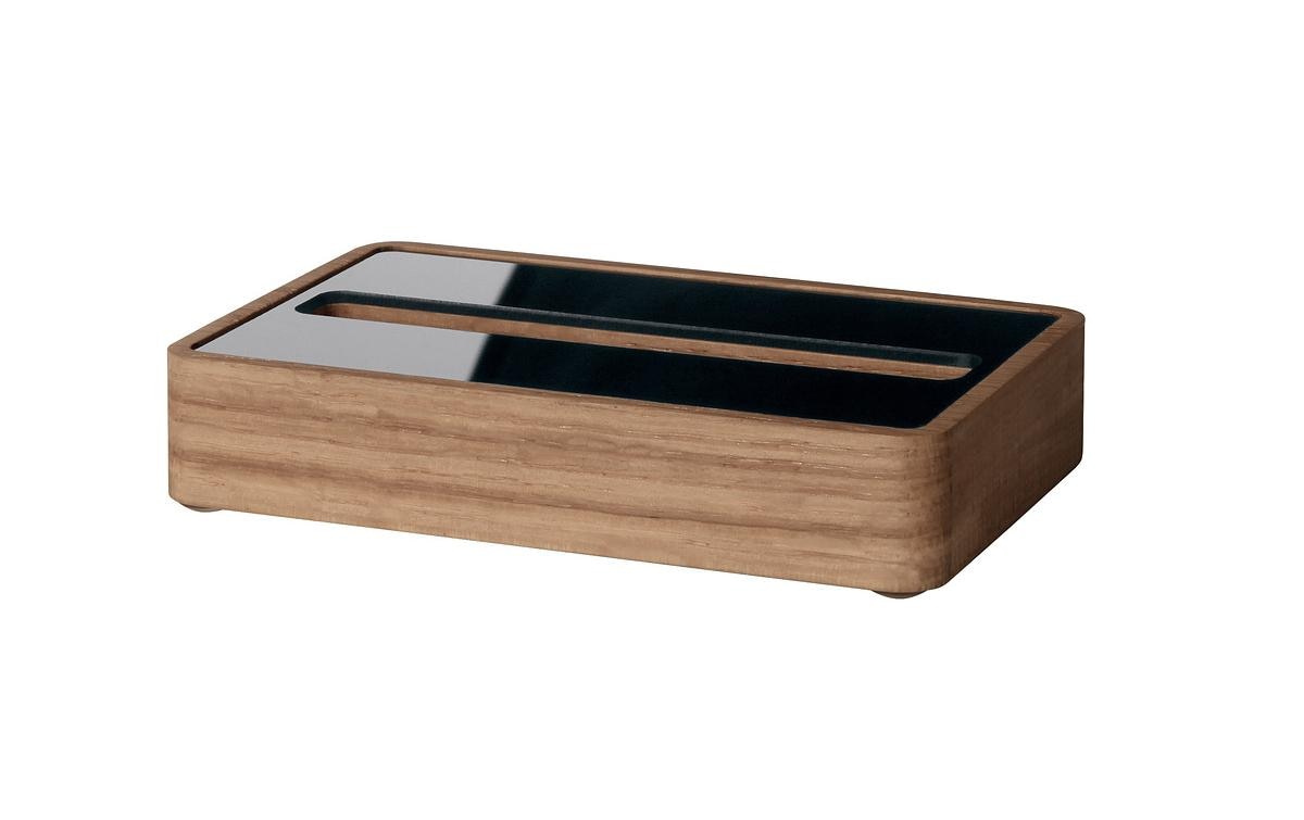 Sigel Visitenkarten-Aufsteller – Eiche, 107 × 22 mm – für Visitenkarten bis 90 mm Breite